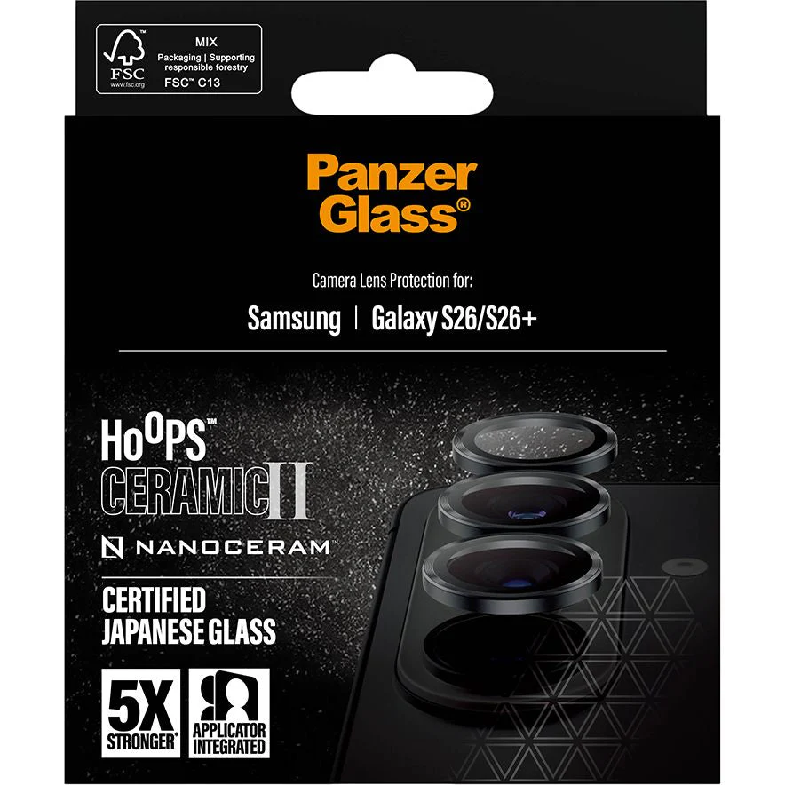 Keramikglas mit Applikator für Galaxy S26 Plus / S26, PanzerGlass Hoops Ceramic II - Image 3