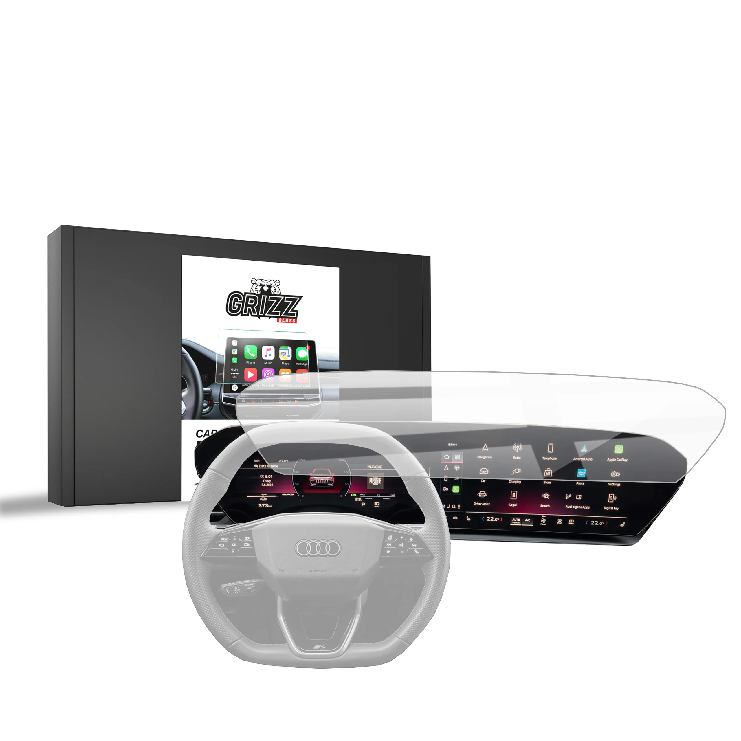 Keramische Autodisplayfolie für Audi Q5 (2024-2025), Grizz Protector