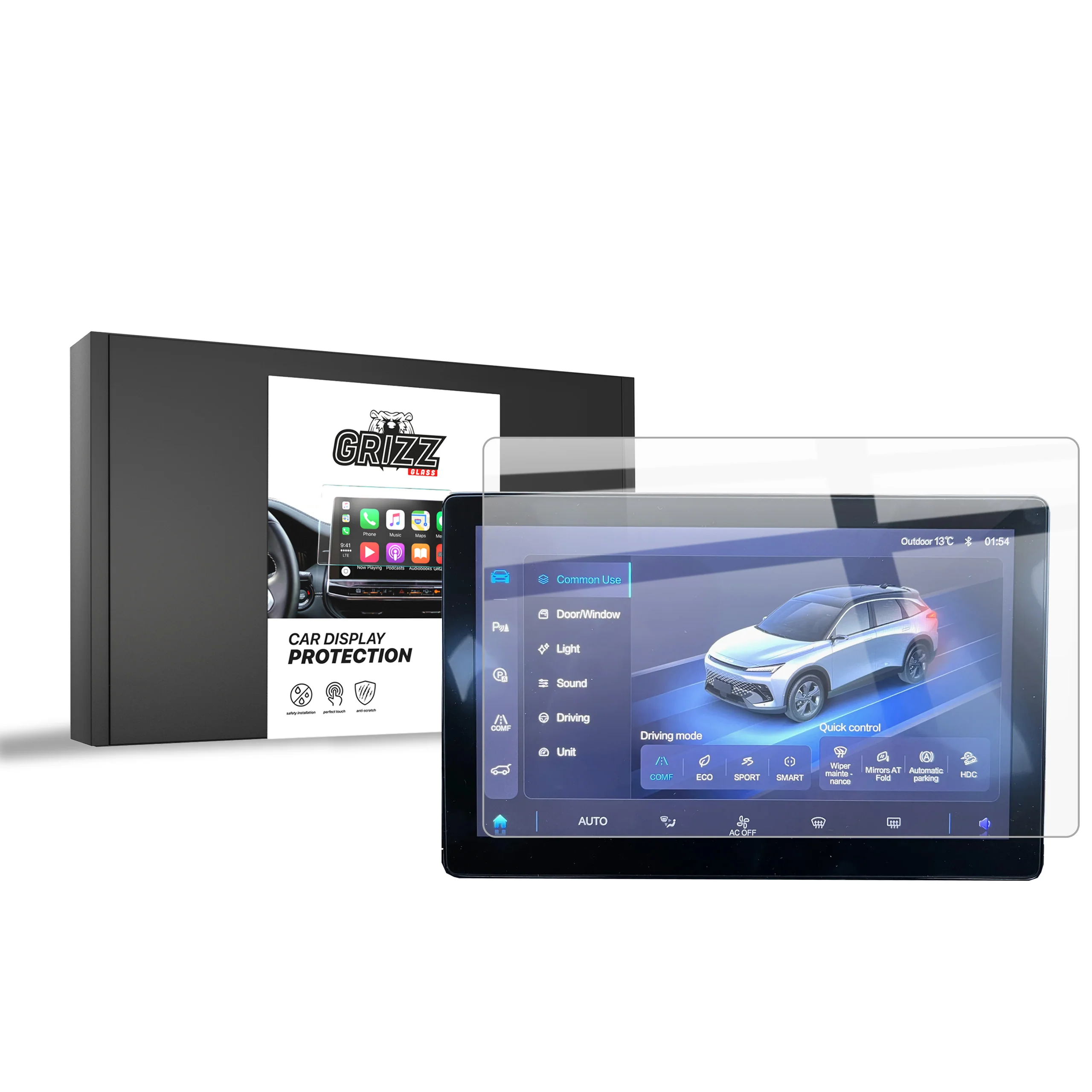 Keramische Autodisplayfolie für BAIC BEIJING 5 10,1" (2023-2025), Grizz Protector