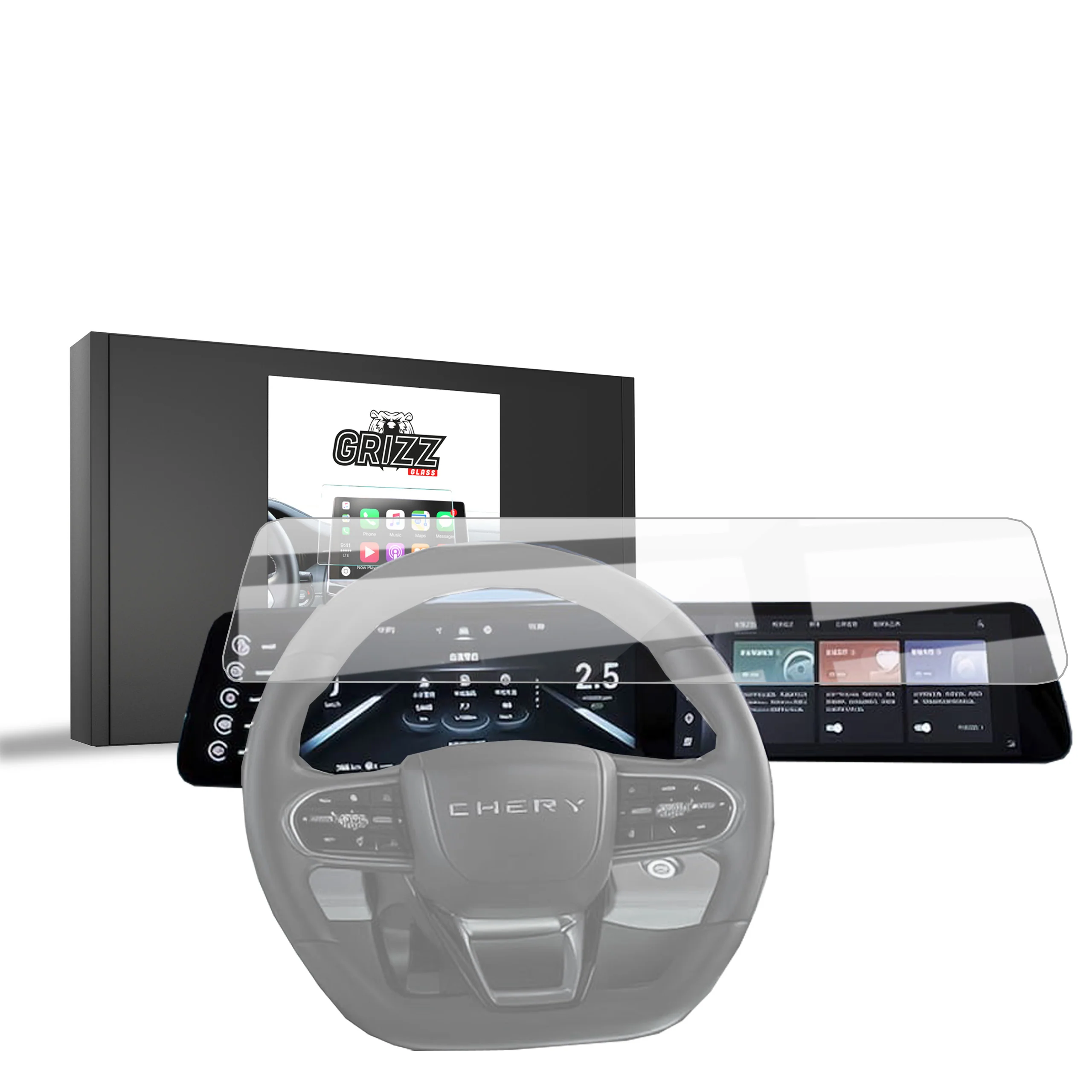 Keramische Autodisplayfolie für OMODA 5 Facelift (2024-2025), Grizz Protector
