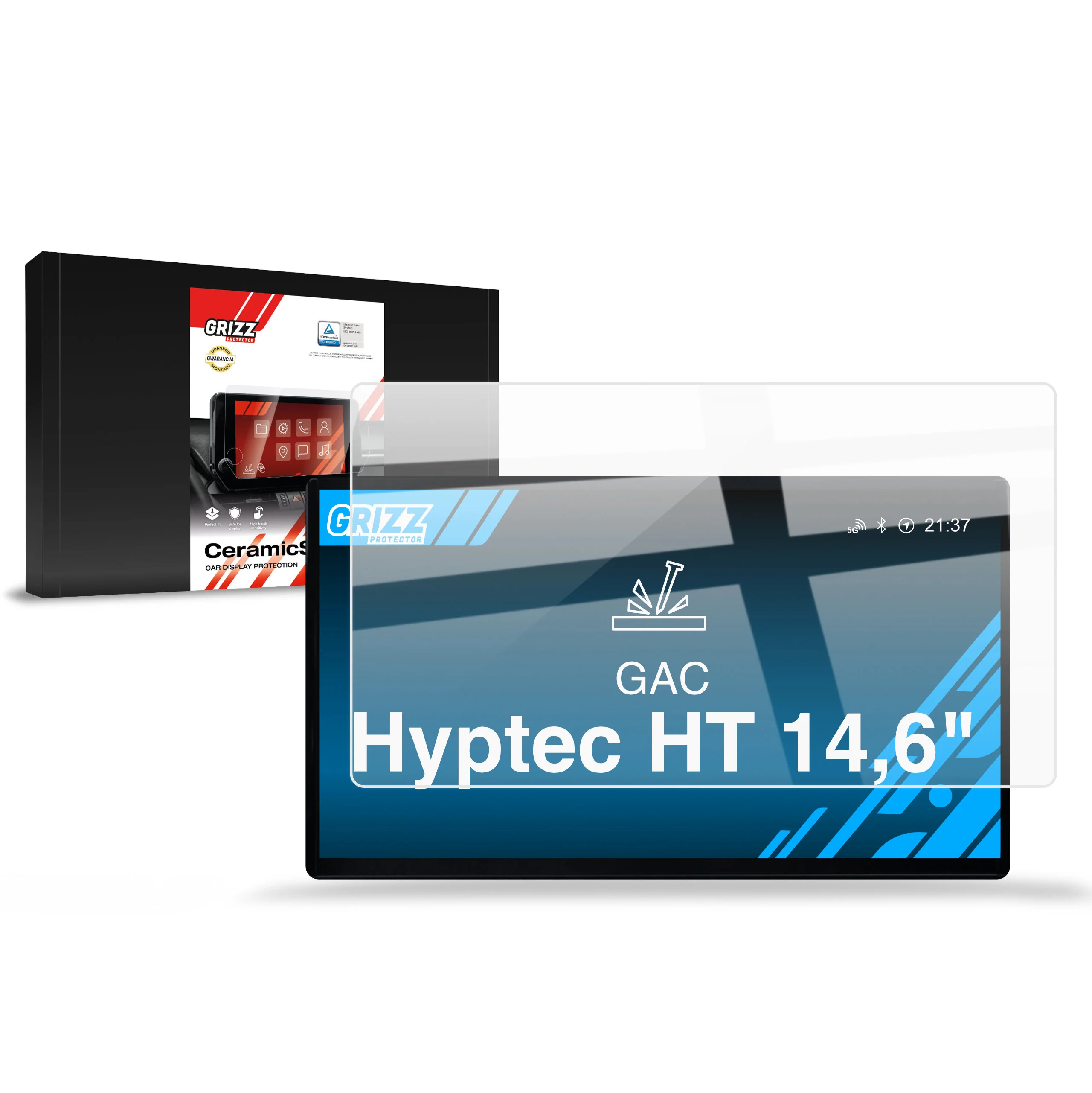 Keramische Autodisplayfolie für GAC Hyptec HT 14,6" (2025-2026), Grizz Protector