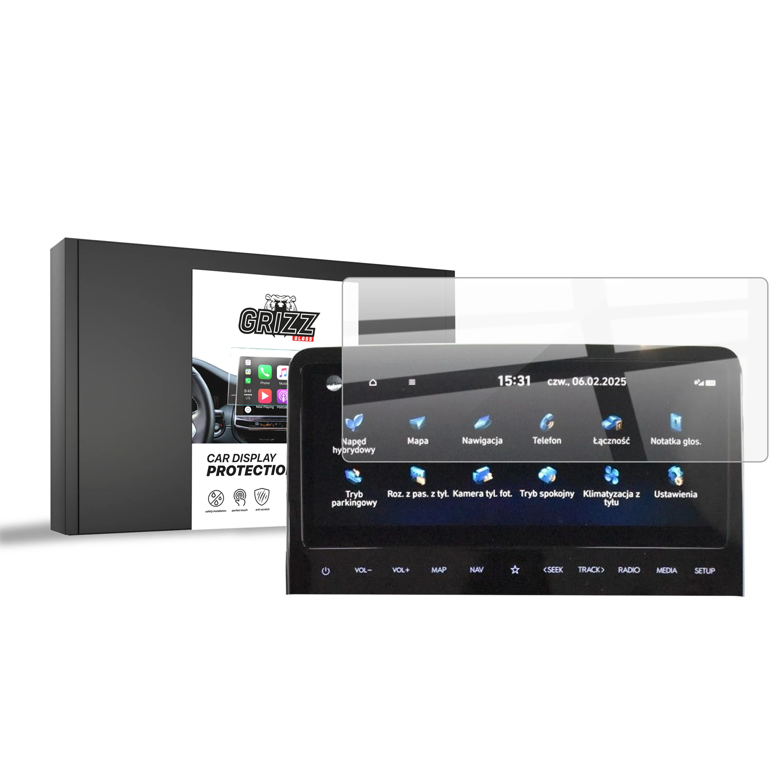 Keramische Autodisplayfolie für Hyundai Staria 10,25" (2021-2025), Grizz Protector