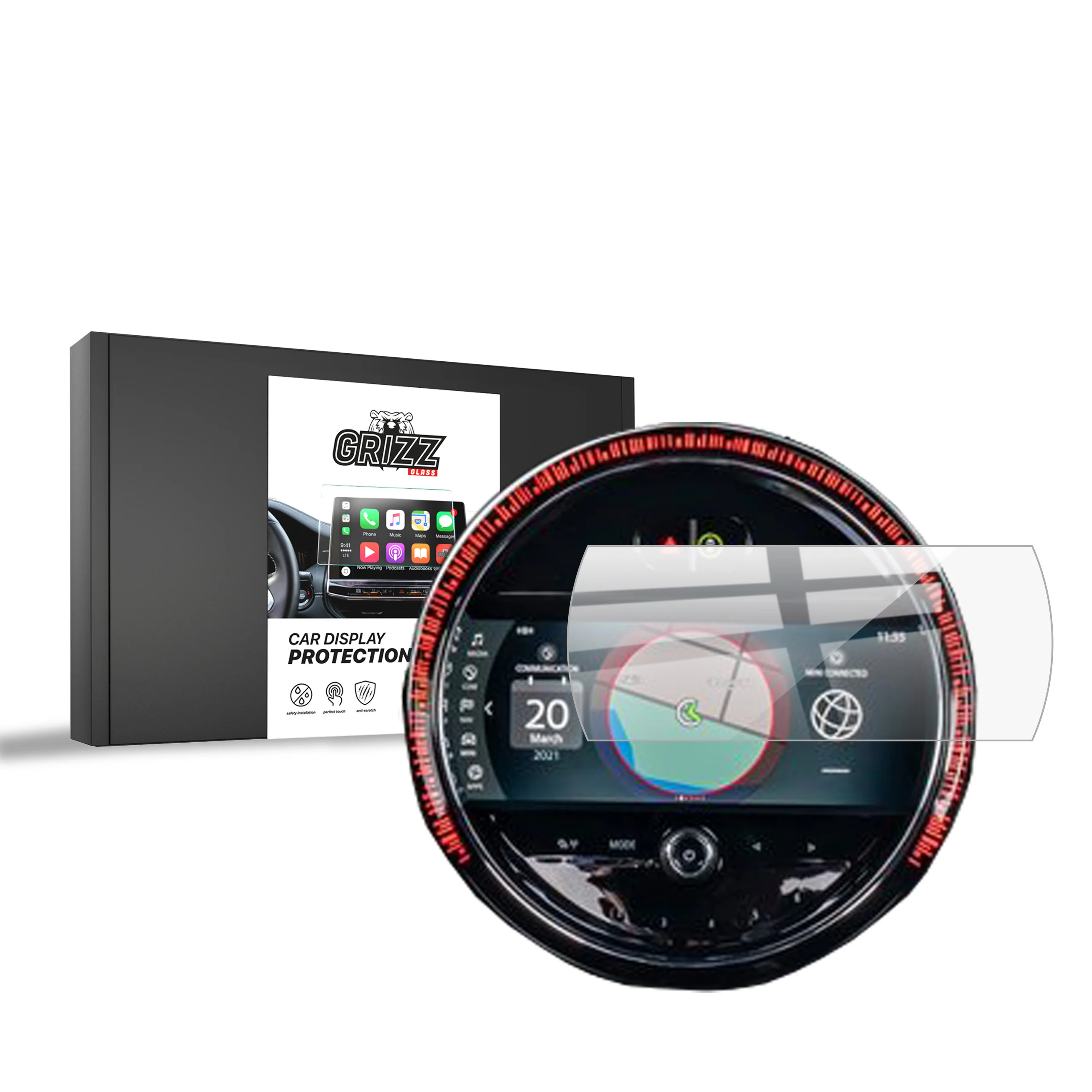 Keramische Autodisplayfolie für Mini Cooper SE (2019-2023), Grizz Protector