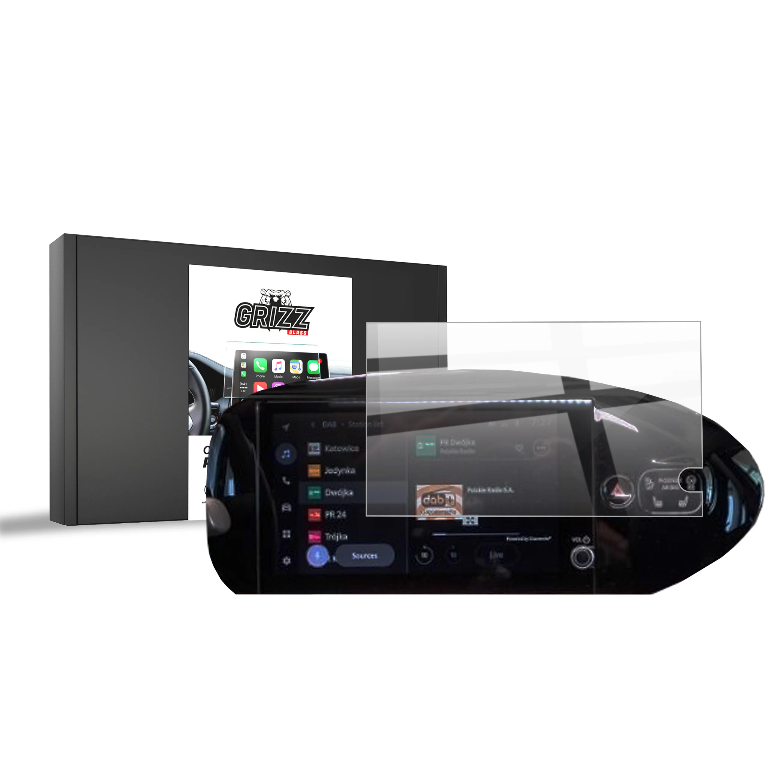 Keramische Autodisplayfolie für Toyota Aygo X 10,5" (2024-2025), Grizz Protector