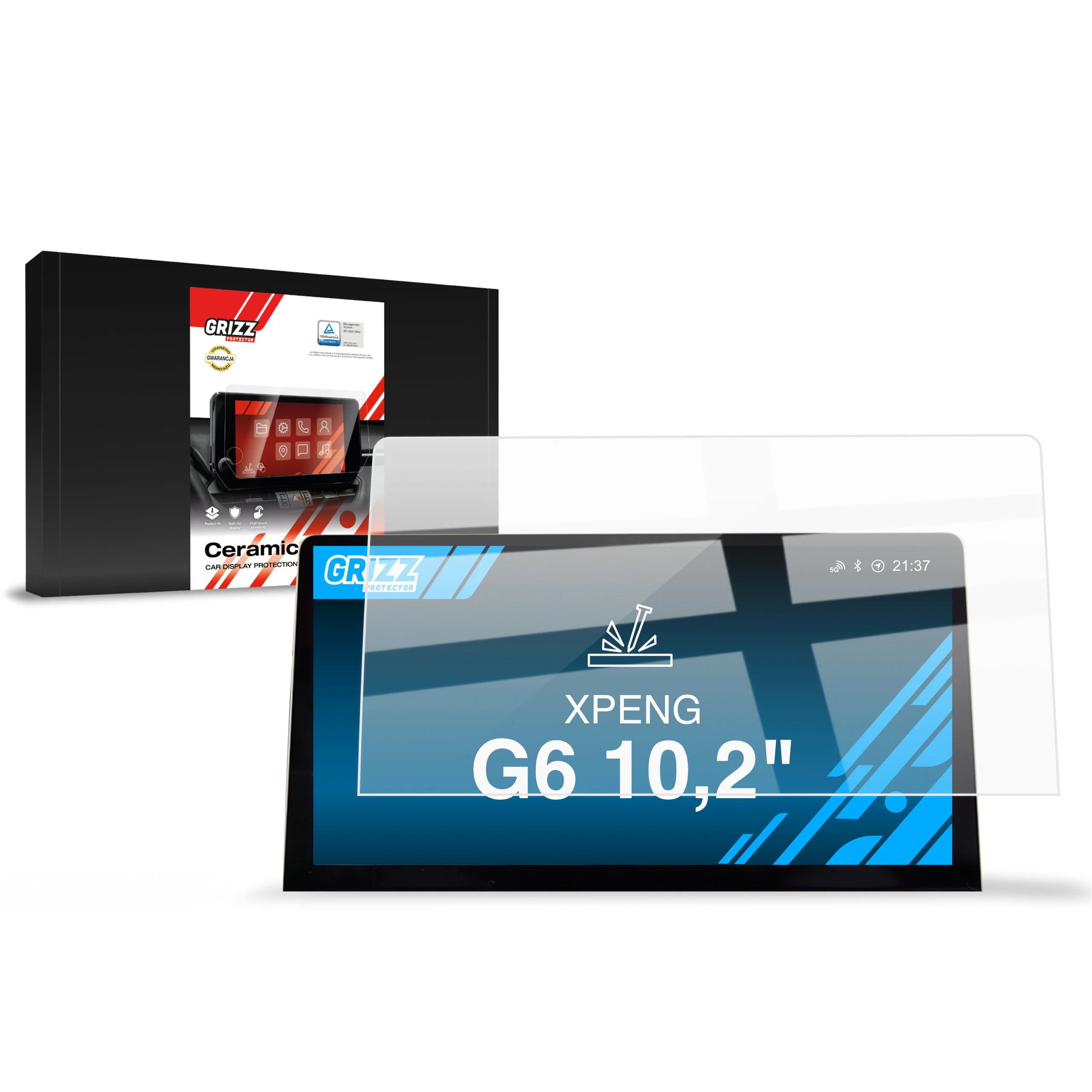 Keramische Autodisplayfolie für XPENG G6 10,2" (2023-2024), Grizz Protector