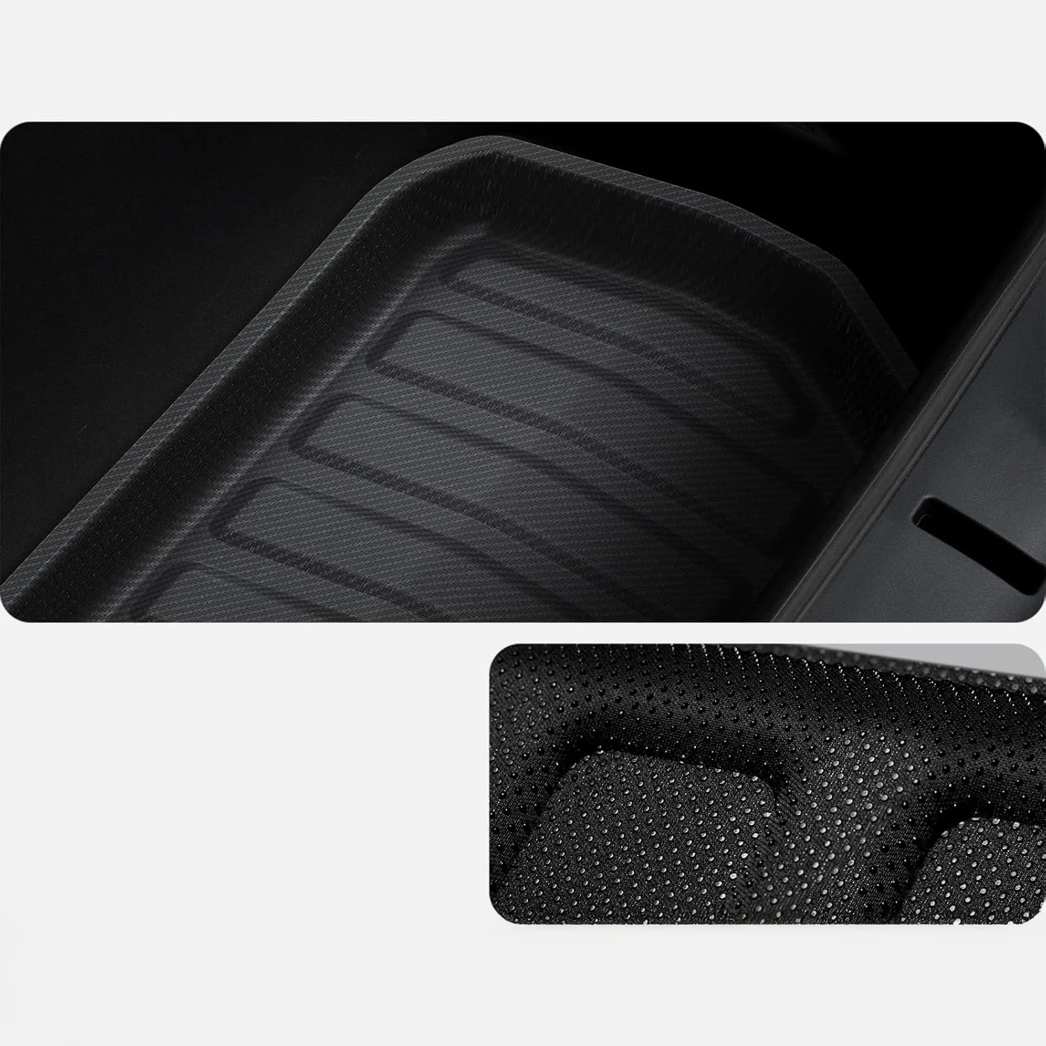 Kofferraummatte vorne für Tesla Model Y, Spigen Car Mat Front Trunk, Schwarz - Image 12