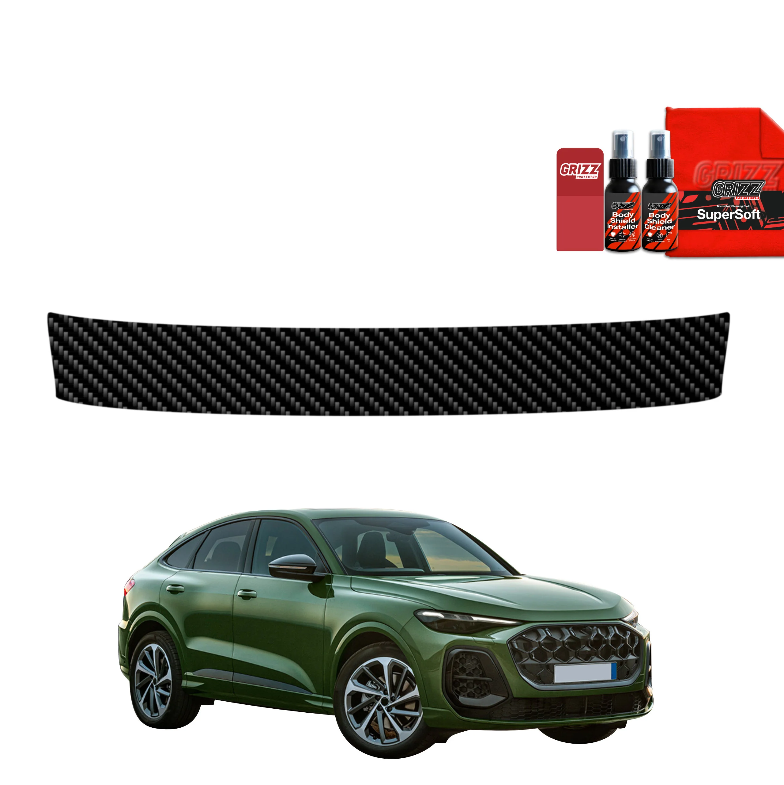 Kohlenstoff Schutzfolie Grizz Protector für Ladekante - Audi Q5 Sportback (2025)