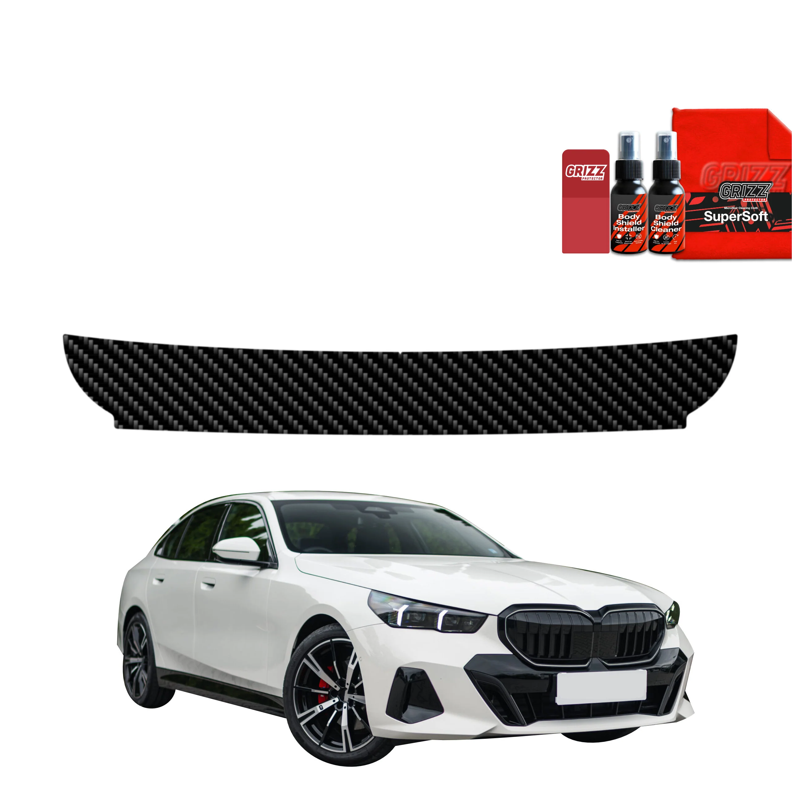 Kohlenstoff Schutzfolie Grizz Protector für Ladekante - BMW 5 Kombi G60 520d (2024-2025)