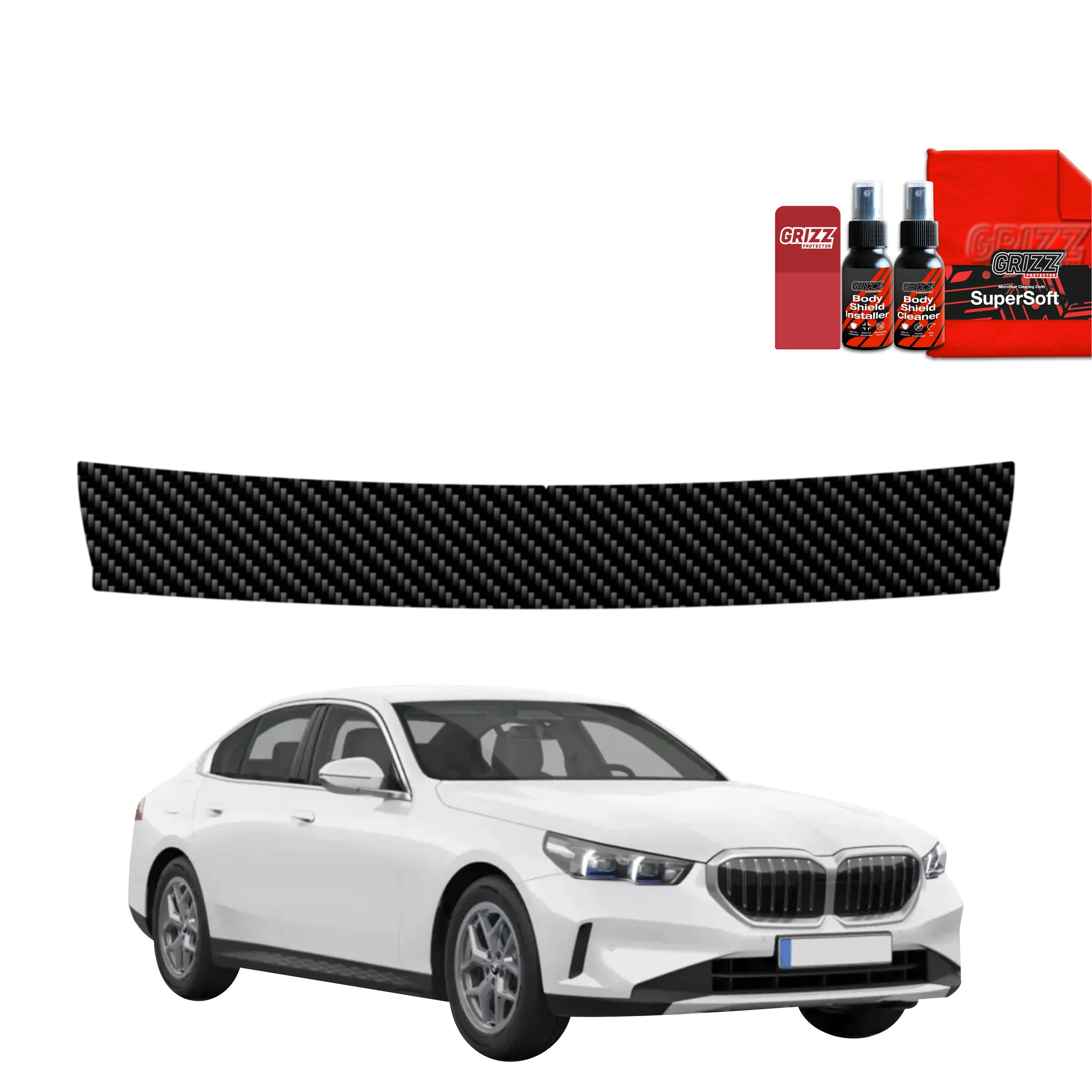 Kohlenstoff Schutzfolie Grizz Protector für Ladekante - BMW 5 Sedan G60 520i (2024-2025)