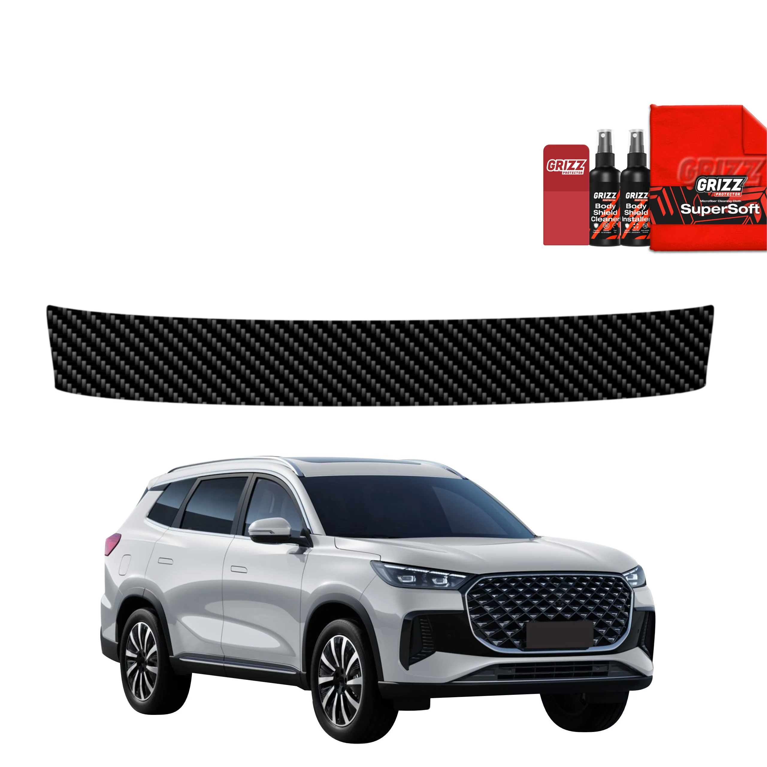 Kohlenstoff Schutzfolie Grizz Protector für Ladekante - Chery Tiggo 8 (2025-2026)