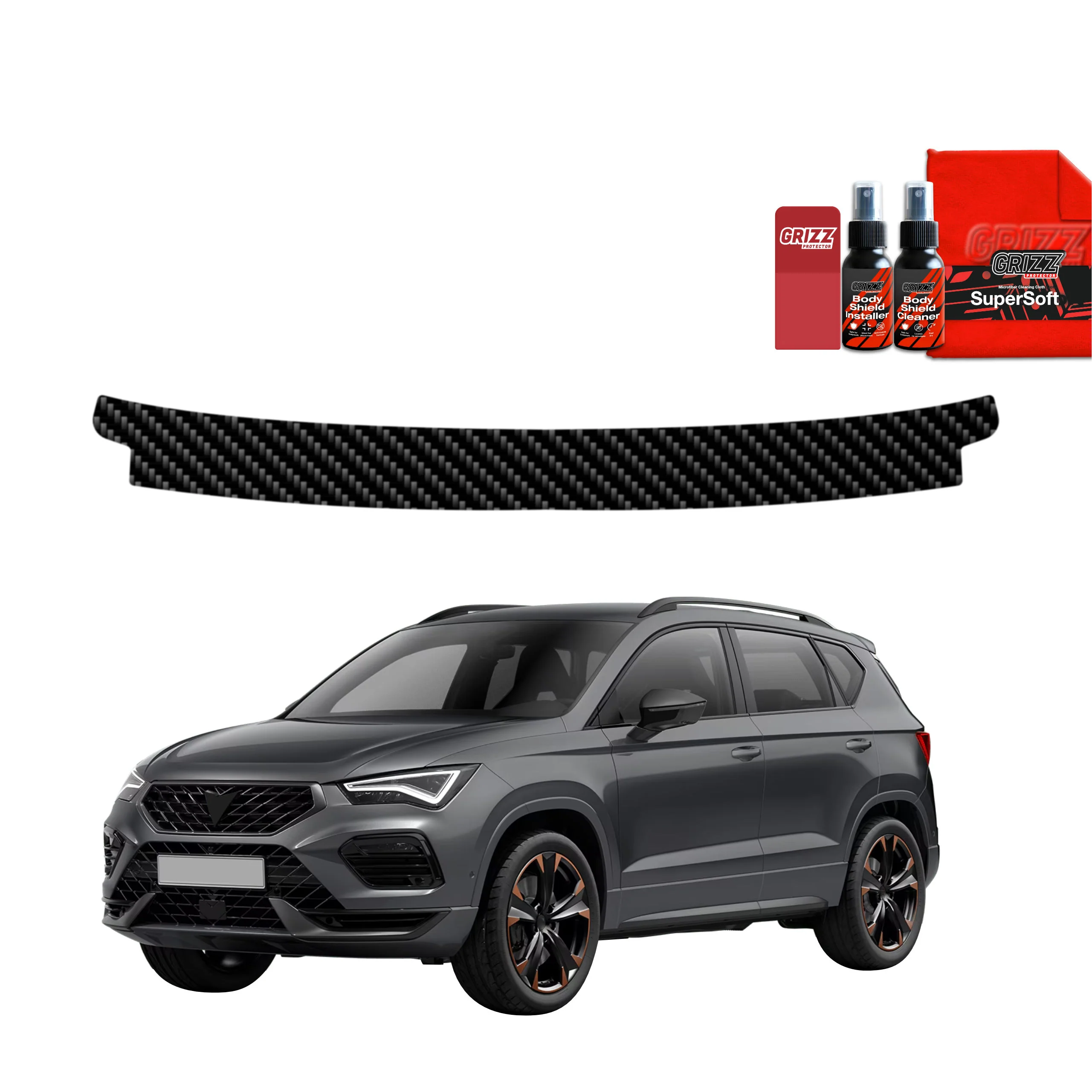Kohlenstoff Schutzfolie Grizz Protector für Ladekante - Cupra Ateca (2020-2025)