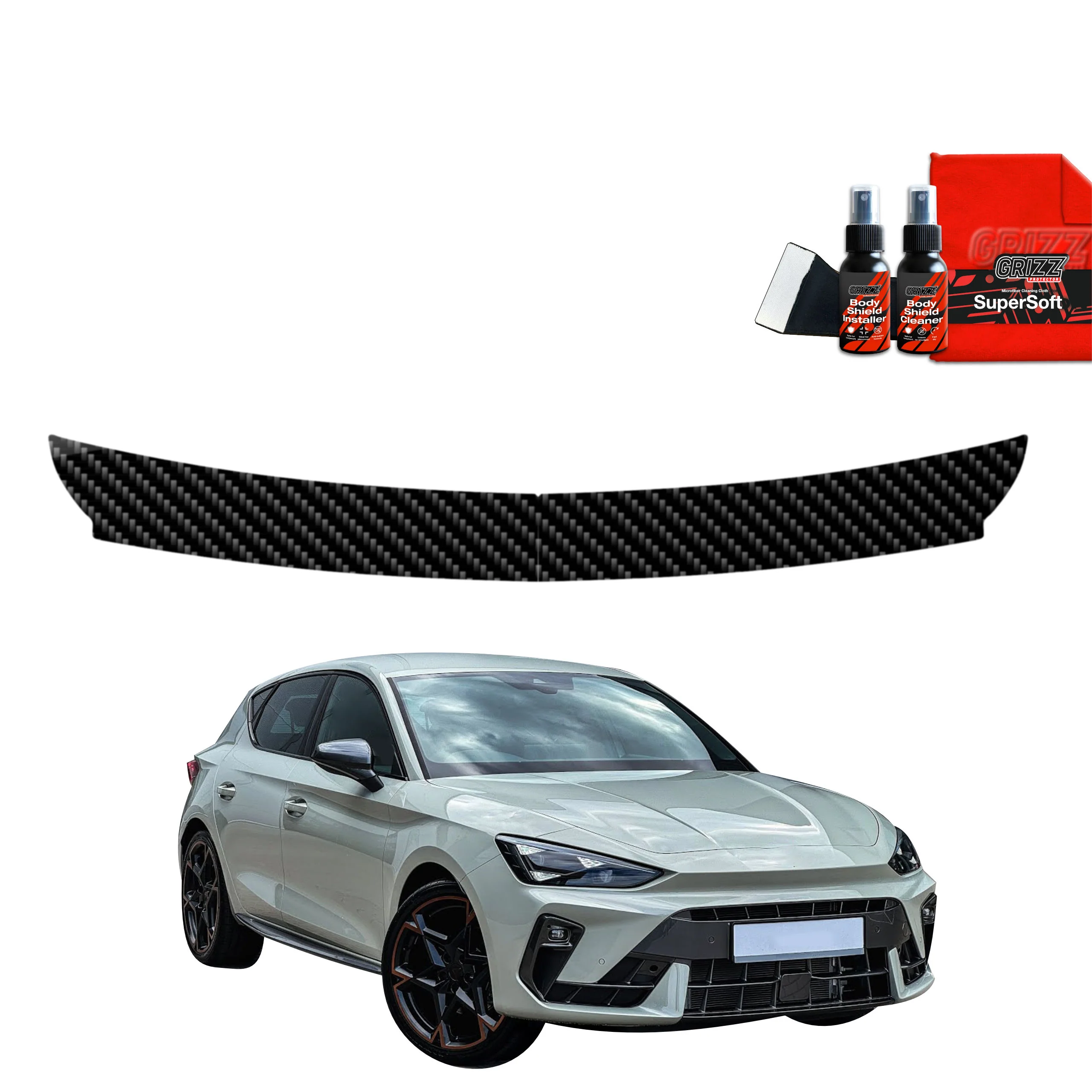 Kohlenstoff Schutzfolie Grizz Protector für Ladekante - Cupra Leon Hatchback (2024-2025)