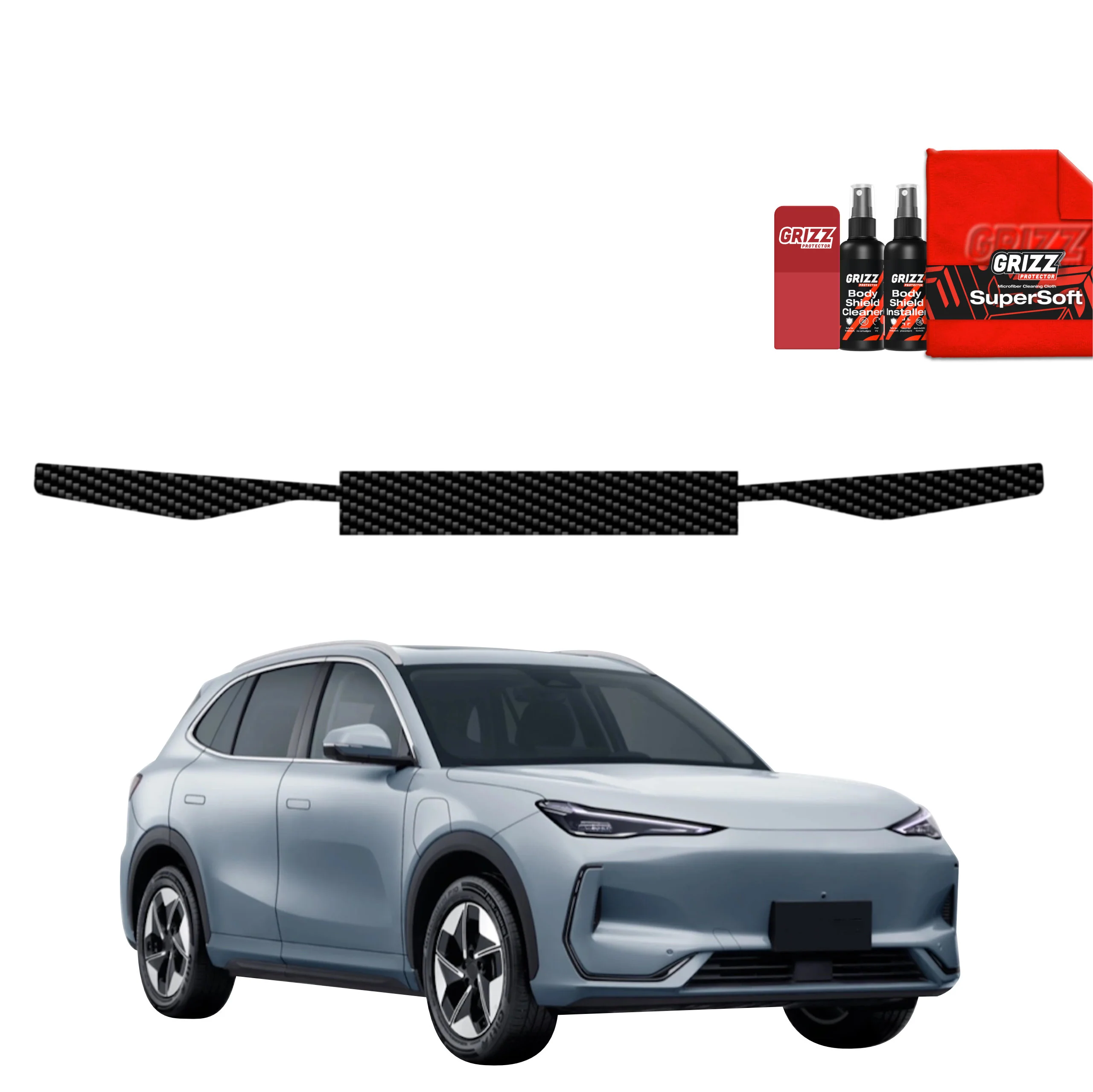 Kohlenstoff Schutzfolie Grizz Protector für Ladekante - Geely EX5 (2025-2026)