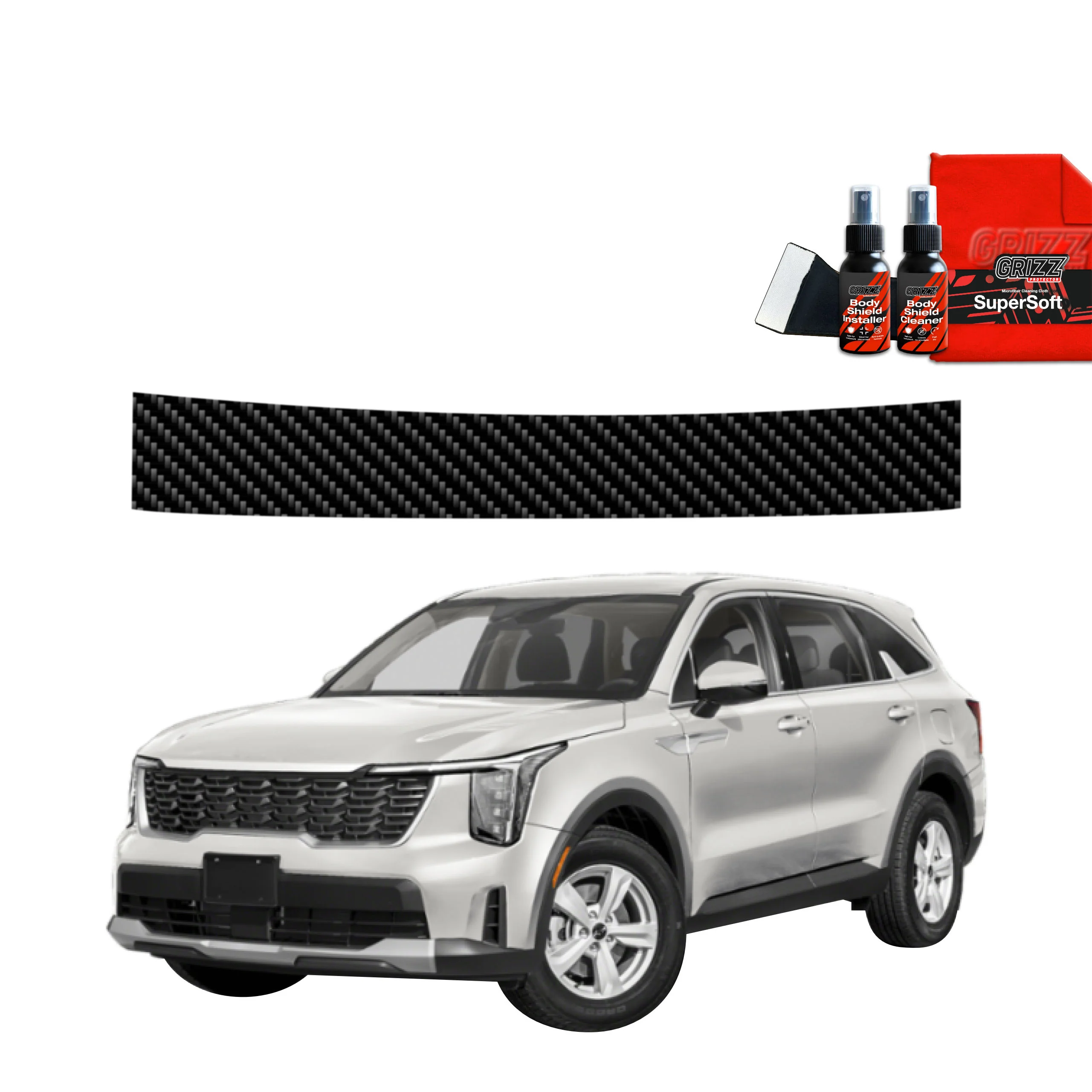 Kohlenstoff Schutzfolie Grizz Protector für Ladekante - Kia Sorento (2023-2025)