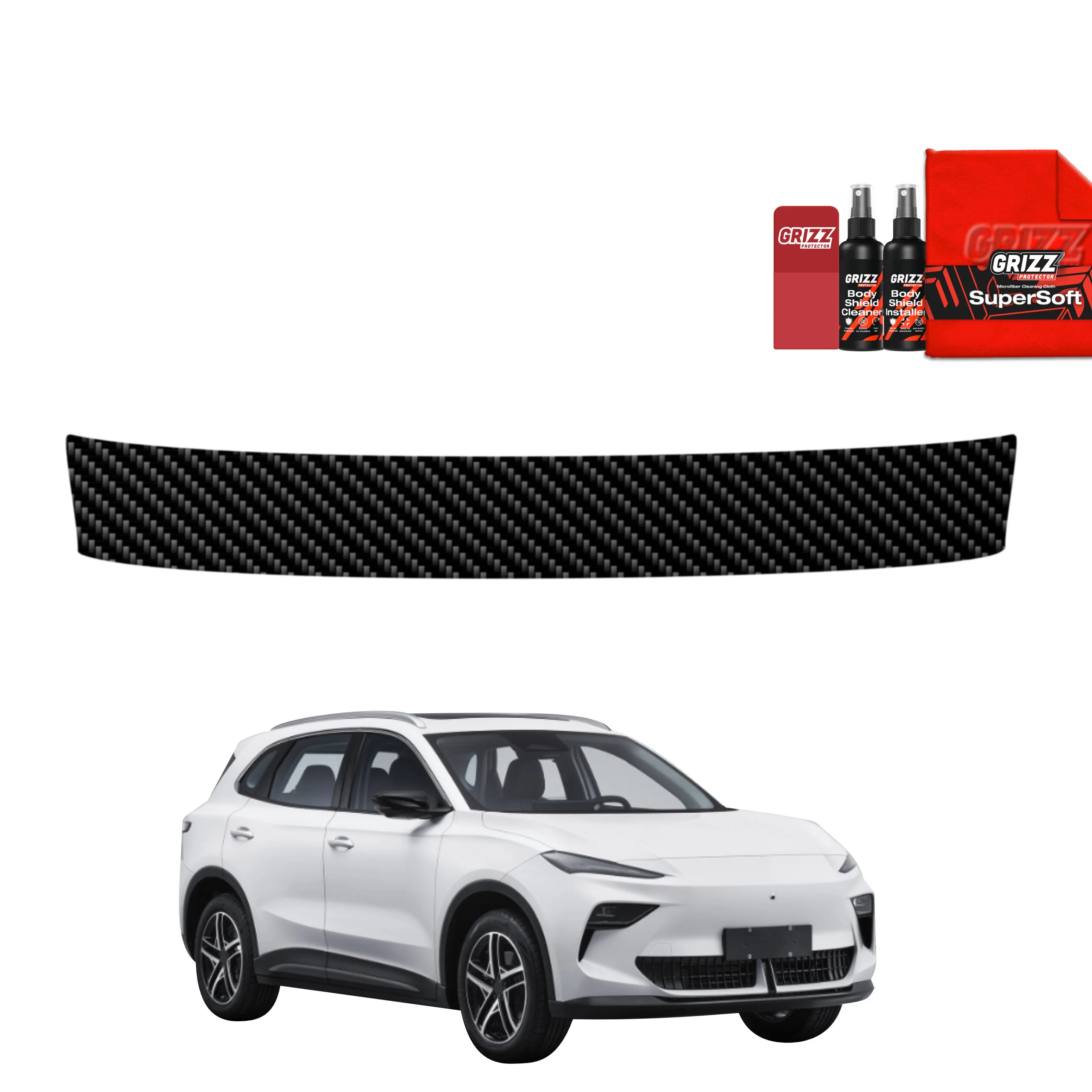 Kohlenstoff Schutzfolie Grizz Protector für Ladekante - MG S5 EV (2025-2026)