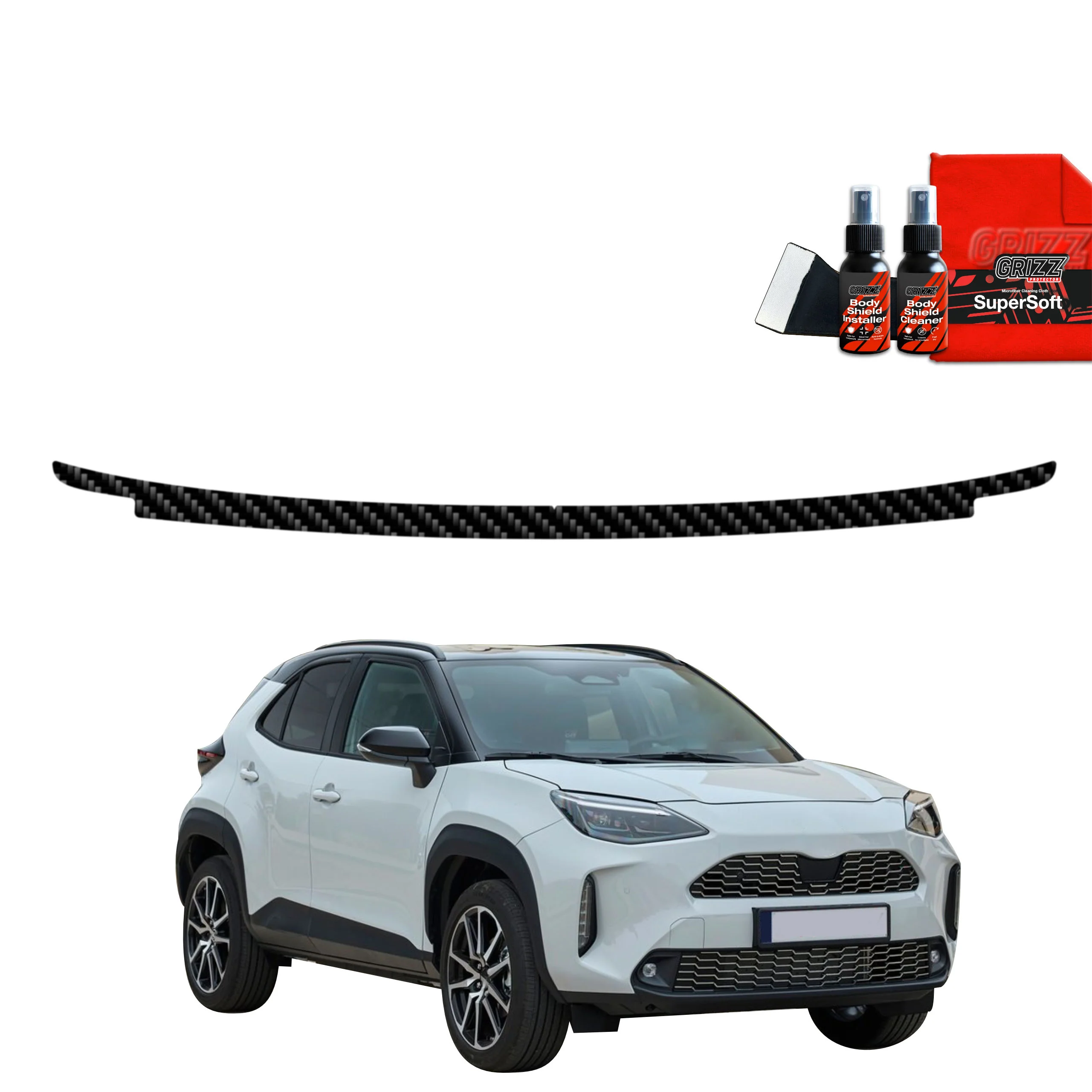 Kohlenstoff Schutzfolie Grizz Protector für Ladekante - Toyota Yaris Cross (2021-2025)