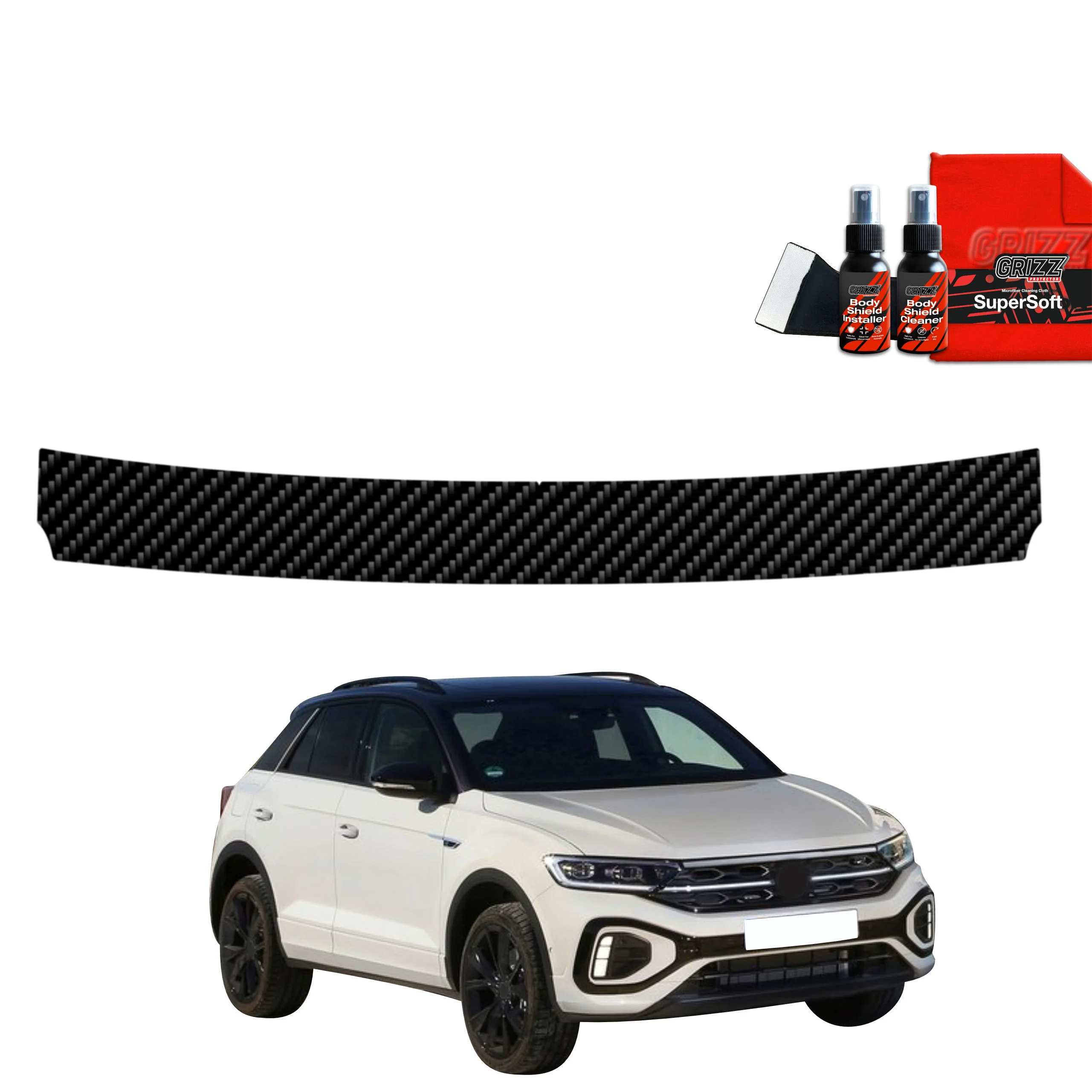 Kohlenstoff Schutzfolie Grizz Protector für Ladekante - Volkswagen T-Roc (2021-2025)