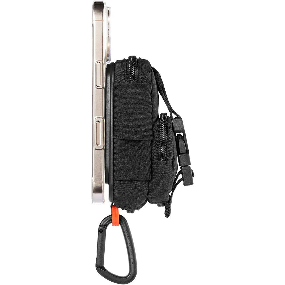 Kompakte Tasche mit MagSafe Befestigung Spigen SnapZip, Schwarz - Image 3