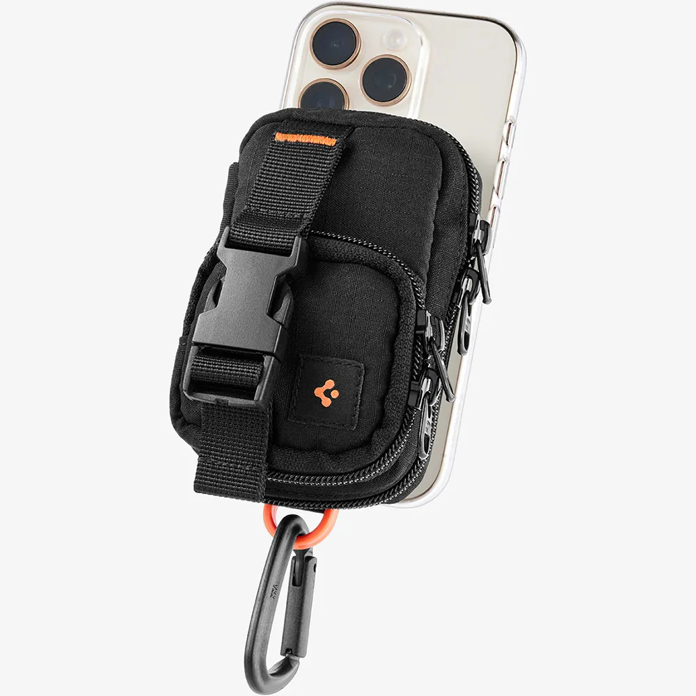 Kompakte Tasche mit MagSafe Befestigung Spigen SnapZip, Schwarz - Image 7