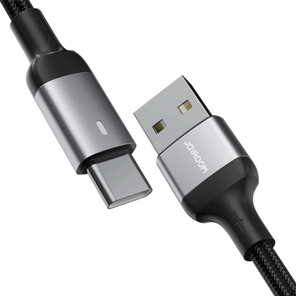 Ladekabel / Datenkabel USB-A zu USB-C, Joyroom A10 Series, 3A, 1.2m, Schwarz - Image 2