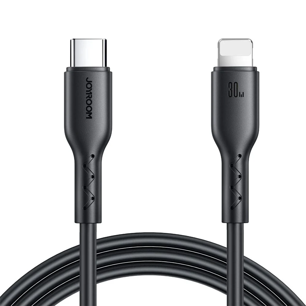 Ladekabel / Datenkabel USB-C zu Lightning, Joyroom Flash-Charge, 30W PD, 1m, Schwarz