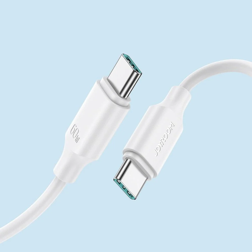 Ladekabel / Datenkabel USB-C zu USB-C, Joyroom Long Lasting Fast Charging, 60W/3A, 1m, Weiß - Image 4