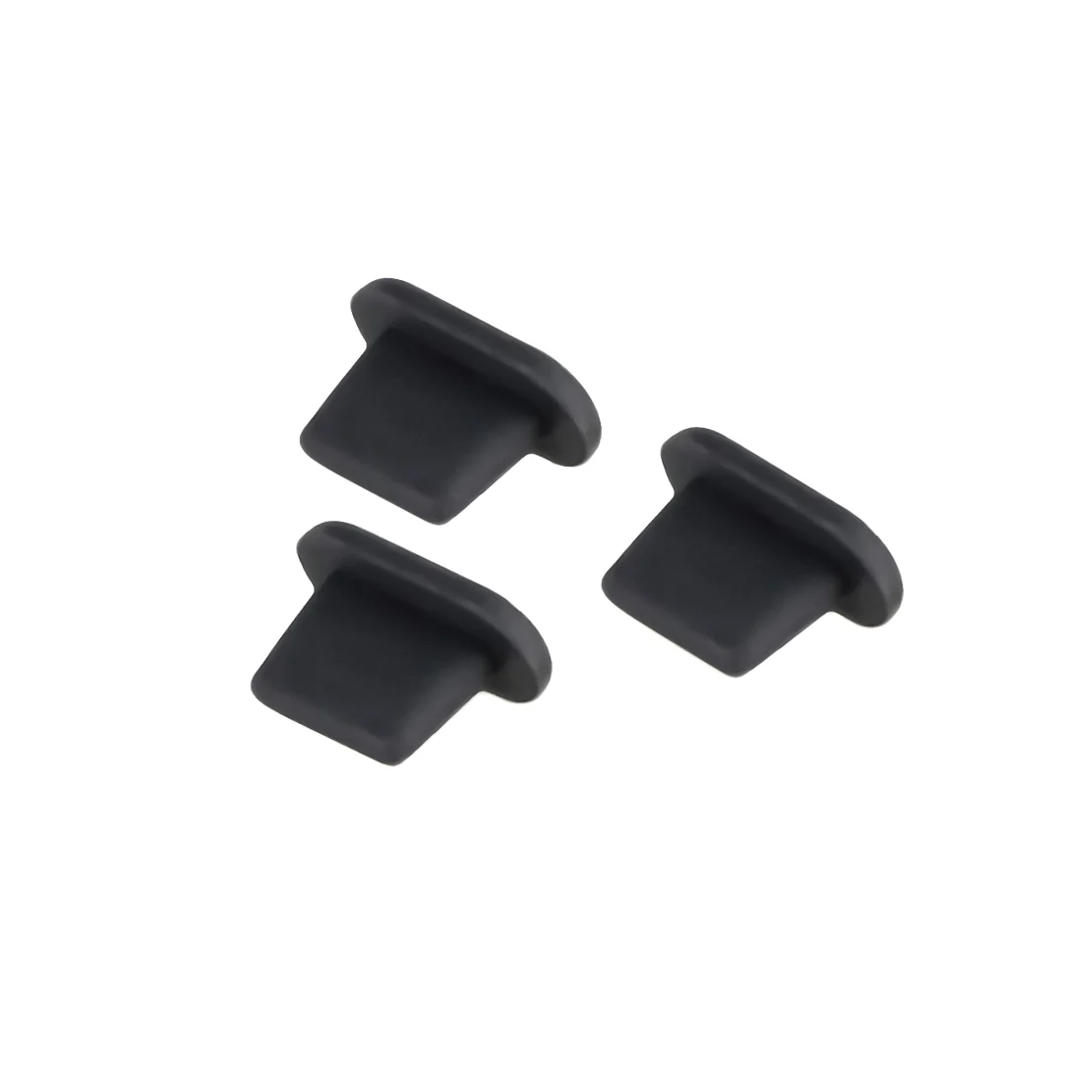 Ladeport-Abdeckung Bizon Accessories Dust Plug für Geräte mit Lightning-Anschluss, Schwarz, 3 Stück - Image 2