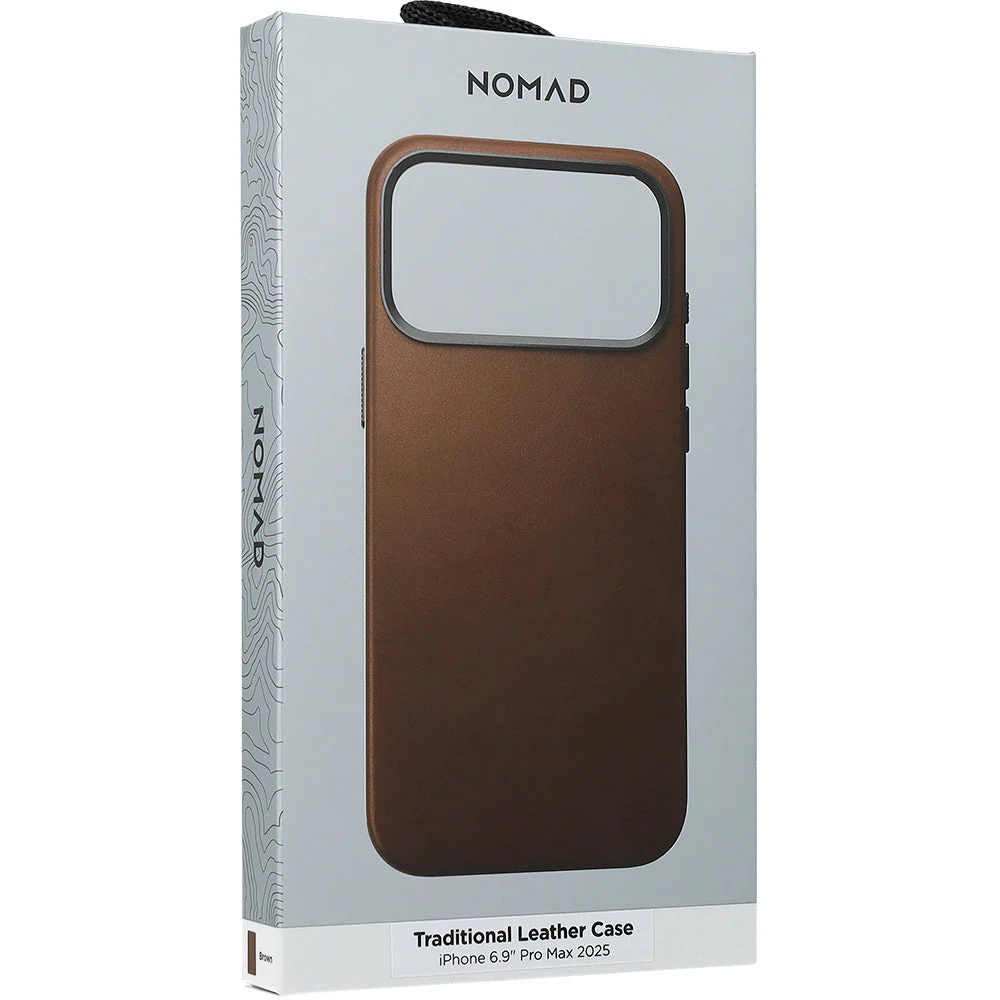 Leder Handyhülle für iPhone 17 Pro Max mit MagSafe, Nomad Traditional Leather Case, Braun - Image 7