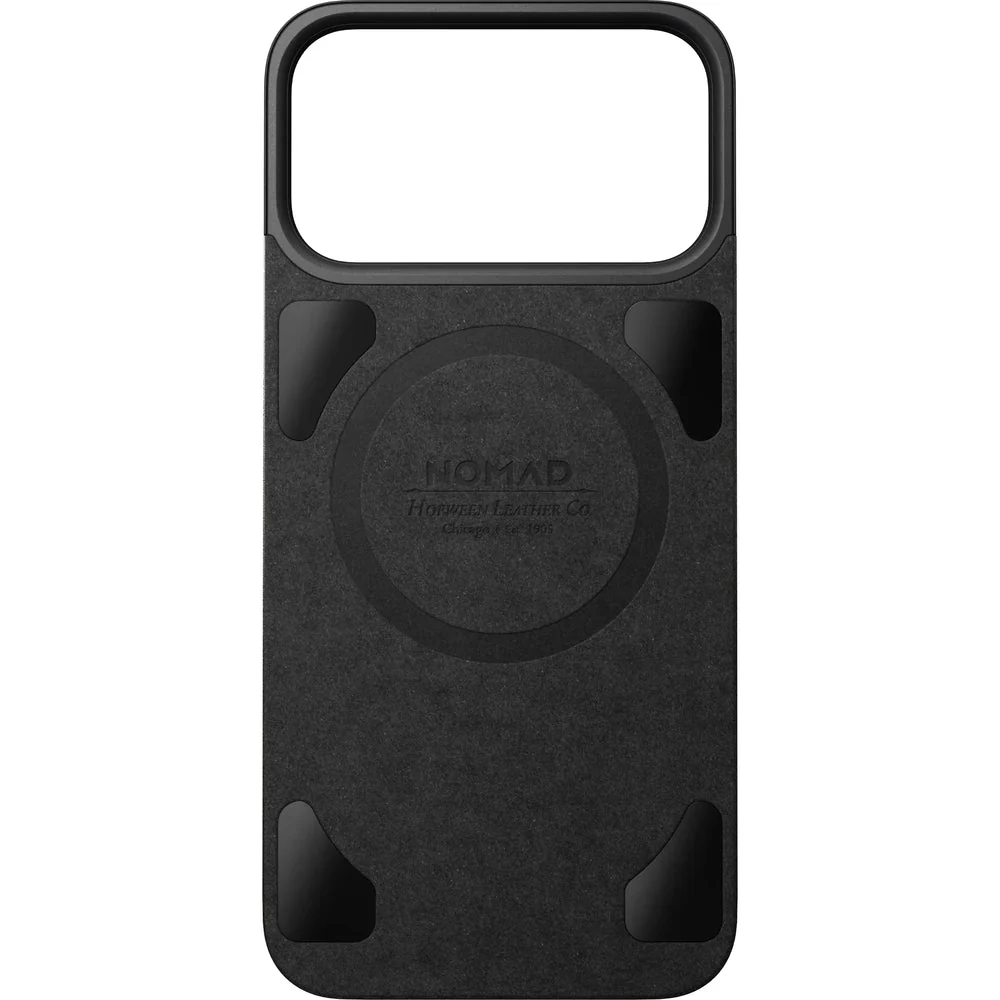 Leder Handyhülle für iPhone 17 Pro Max, Nomad Magnetic Leather Back Horween Series mit MagSafe, Schwarz - Image 4