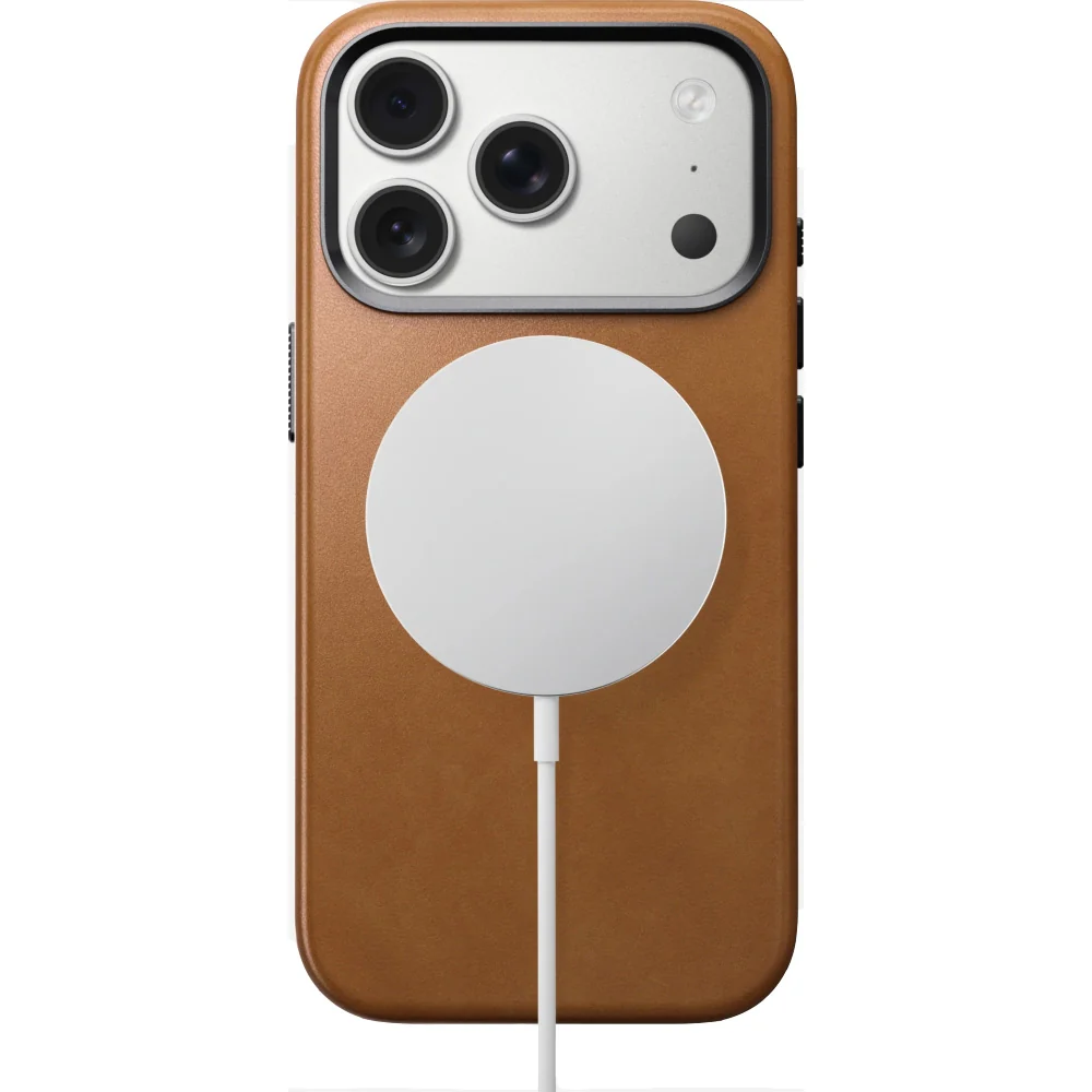 Leder Handyhülle für iPhone 17 Pro mit MagSafe, Nomad Traditional Leather Case, Hellbraun - Image 3