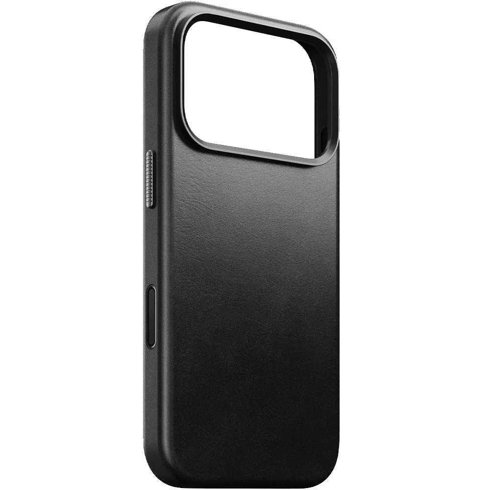 Leder Handyhülle für iPhone 17 Pro mit MagSafe, Traditional Leather Case Horween Series, Schwarz