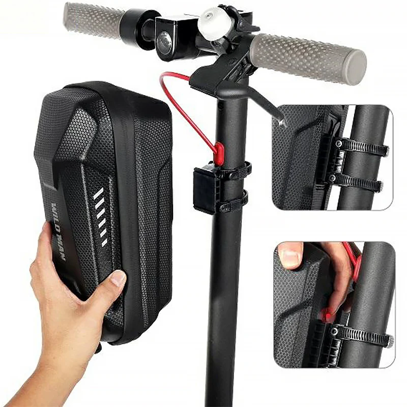 Lenker-/Gepäckträgertasche für Elektroroller, Wildman ES8X Max 4L, Schwarz - Image 3