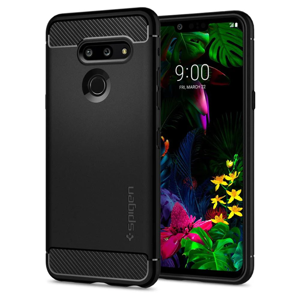 Schutzhülle Spigen Rugged Armor für LG G8 ThinQ schwarz