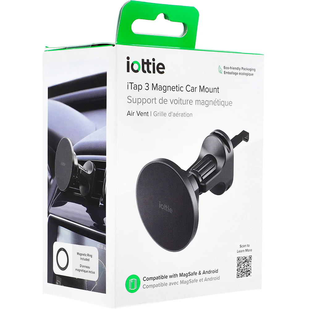 Magnetische Autohalterung für den Windschutzscheibengrill, iOttie iTap 3, für MagSafe, Schwarz - Image 12