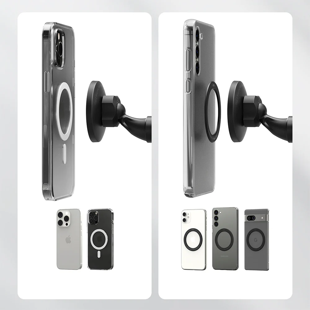 Magnetische Autohalterung für Klebeband, iOttie iTap 3, für MagSafe, Schwarz - Image 10