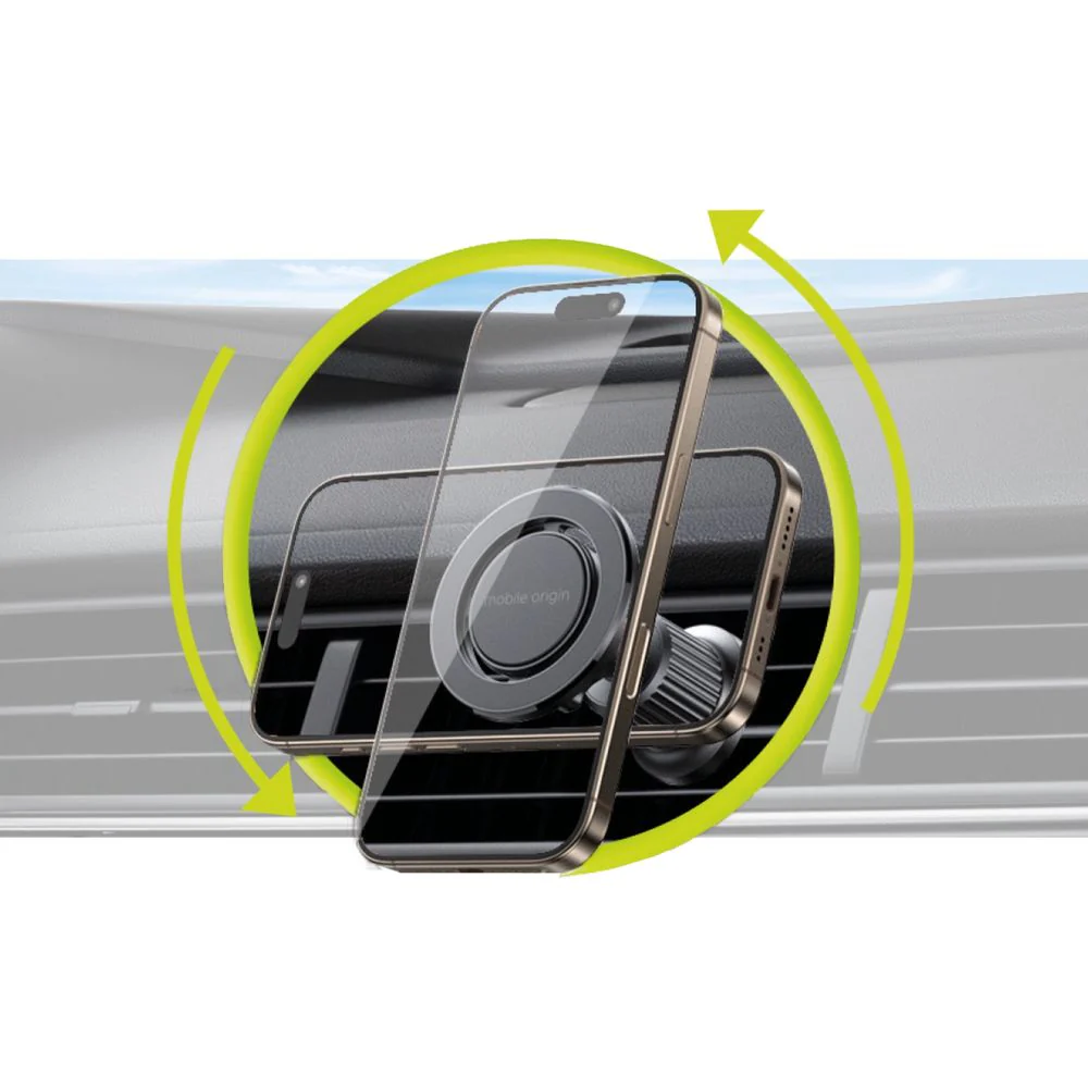 Magnetische Autohalterung für Lüftungsschlitze mit MagSafe, Mobile Origin MO9, Schwarz - Image 12
