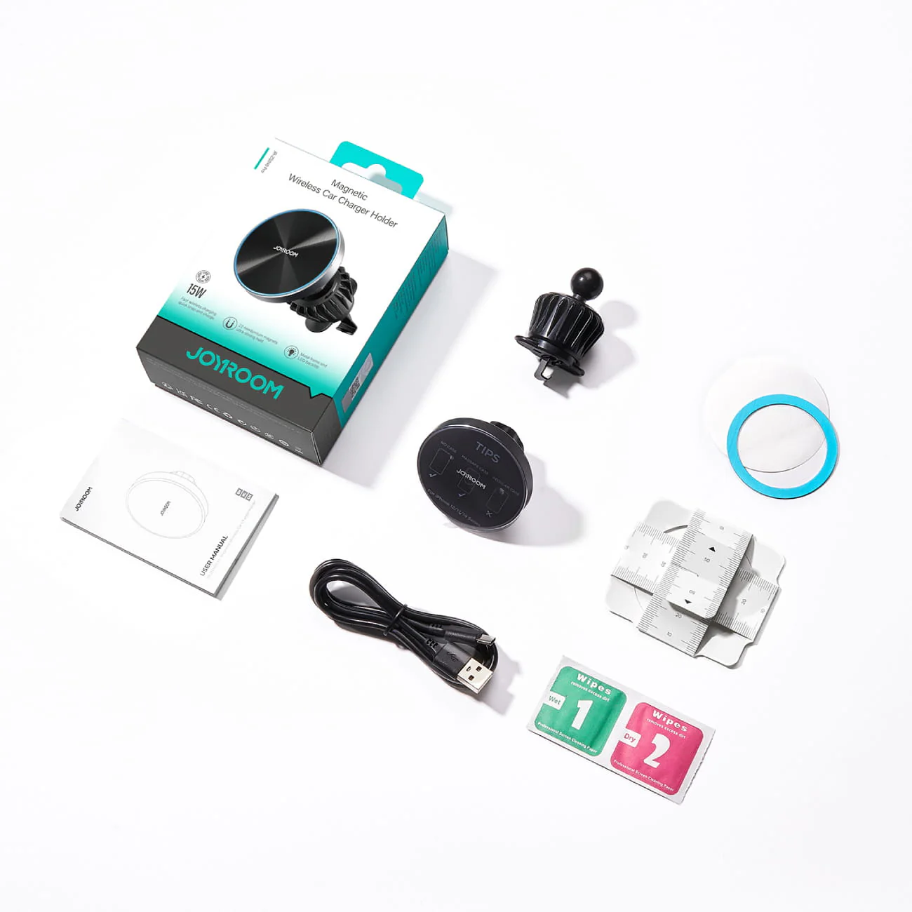 Magnetische Handy-Halterung für das Lüftungsgitter 15W, Joyroom JR-ZS240 Pro, Schwarz - Image 12