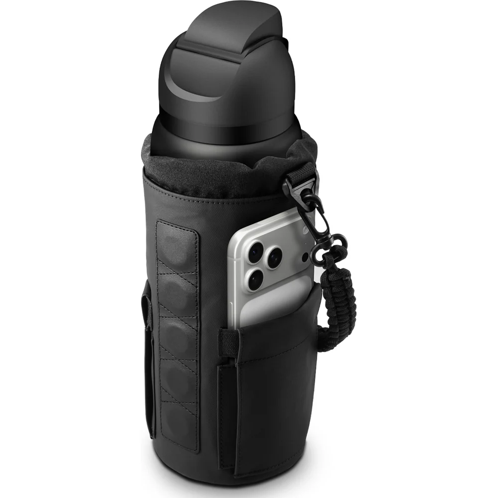 Magnetische Tasche für Flasche, Telefon, Schlüssel, Spigen Tumbler Holder Bag, Schwarz - Image 8