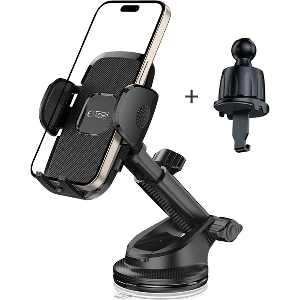 Magnetischer Autohalter für Lüftungsgitter/Armaturenbrett für MagSafe Tech-Protect N60, Schwarz - Image 2