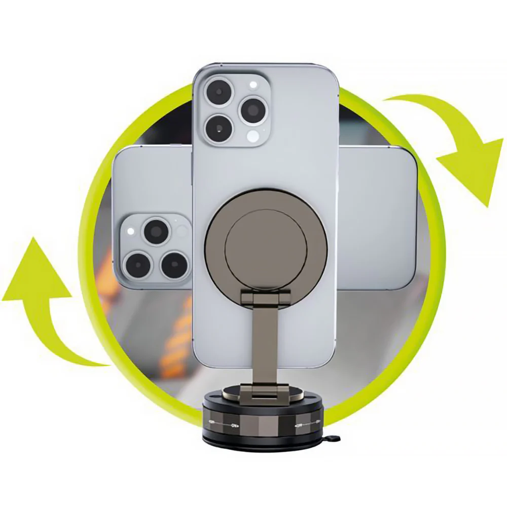 Magnetischer Autohalter für Mobiltelefone für MagSafe Mobile Origin MagSafe Vacuum EasyMount O3, Graphitgrau - Image 10