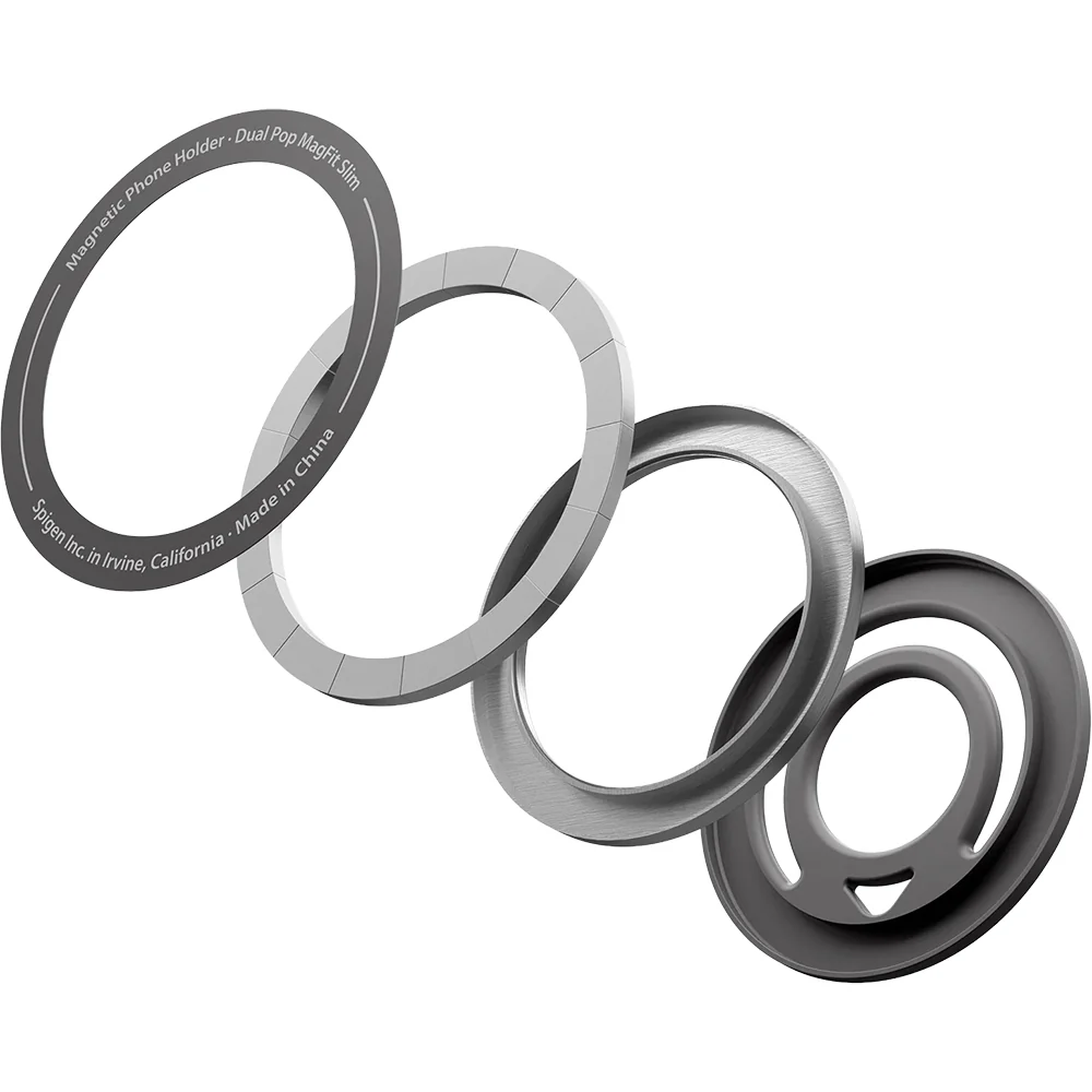 Magnetischer Fingerhalter für MagSafe, Spigen Dual Pop MagFit Holder, Dunkelgrau - Image 6