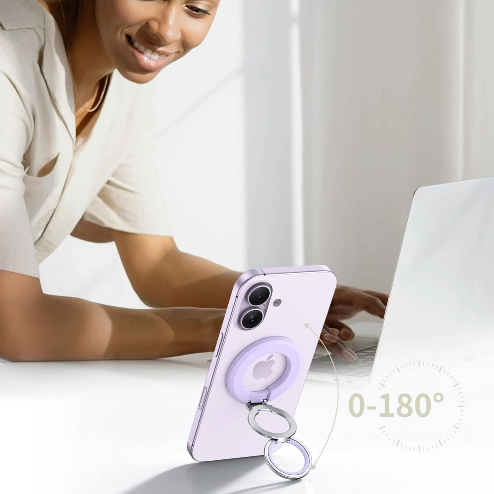Magnetischer Fingerhalter, Tech-Protect MMR500 Magnetic MagSafe Ring, Telefonhaler, Violett - Image 4