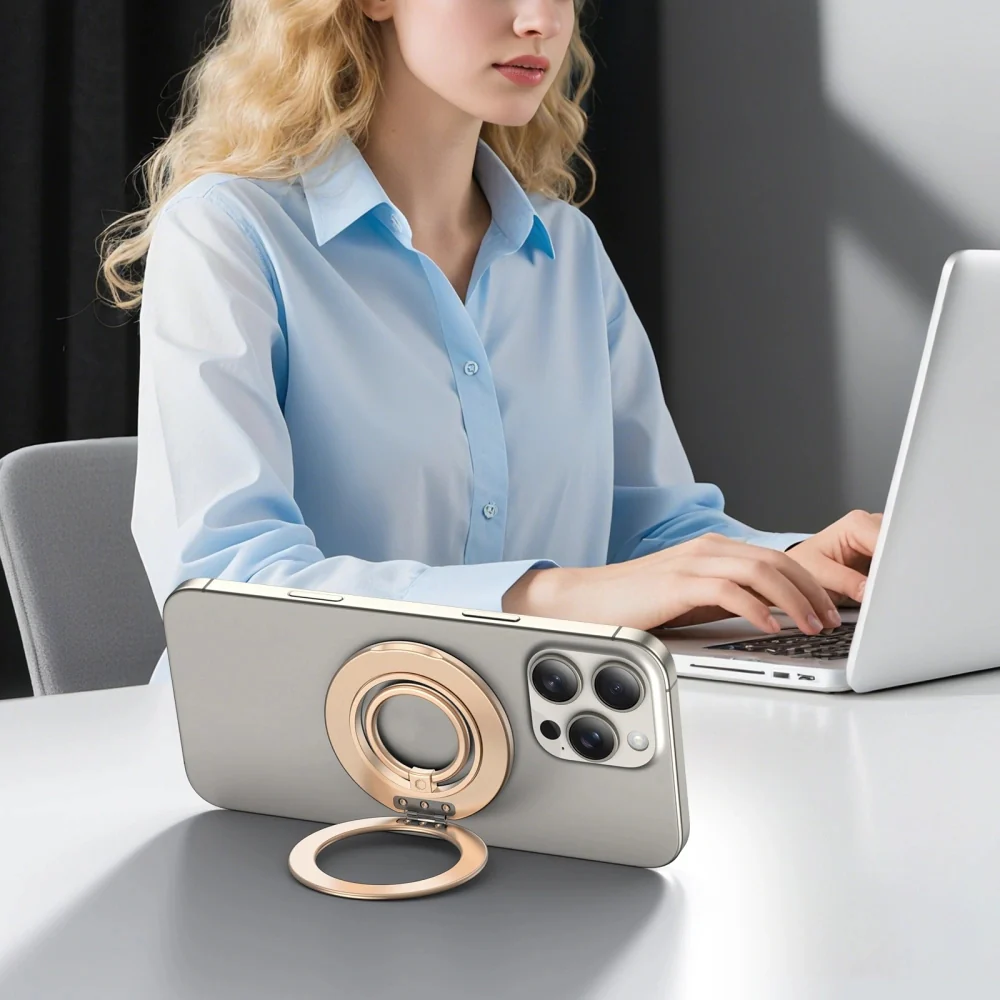 Magnetischer Fingerhalter, Tech-Protect MMR600 Magnetic MagSafe Ring, Telefonhaler, Golden - Image 3