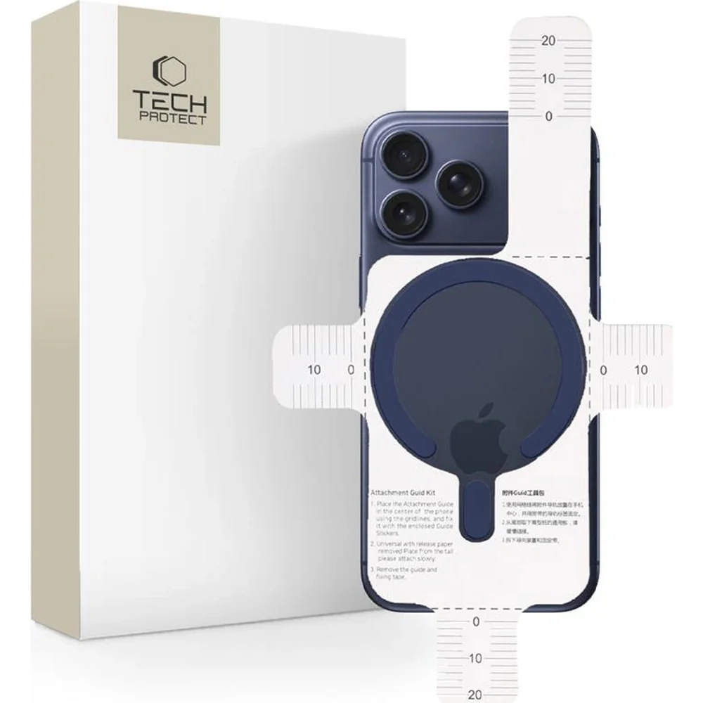 Magnetplatten Tech-Protect MMP-200 Magnetic MagSafe Ring für Hüllen ohne Magsafe, Dunkelblau