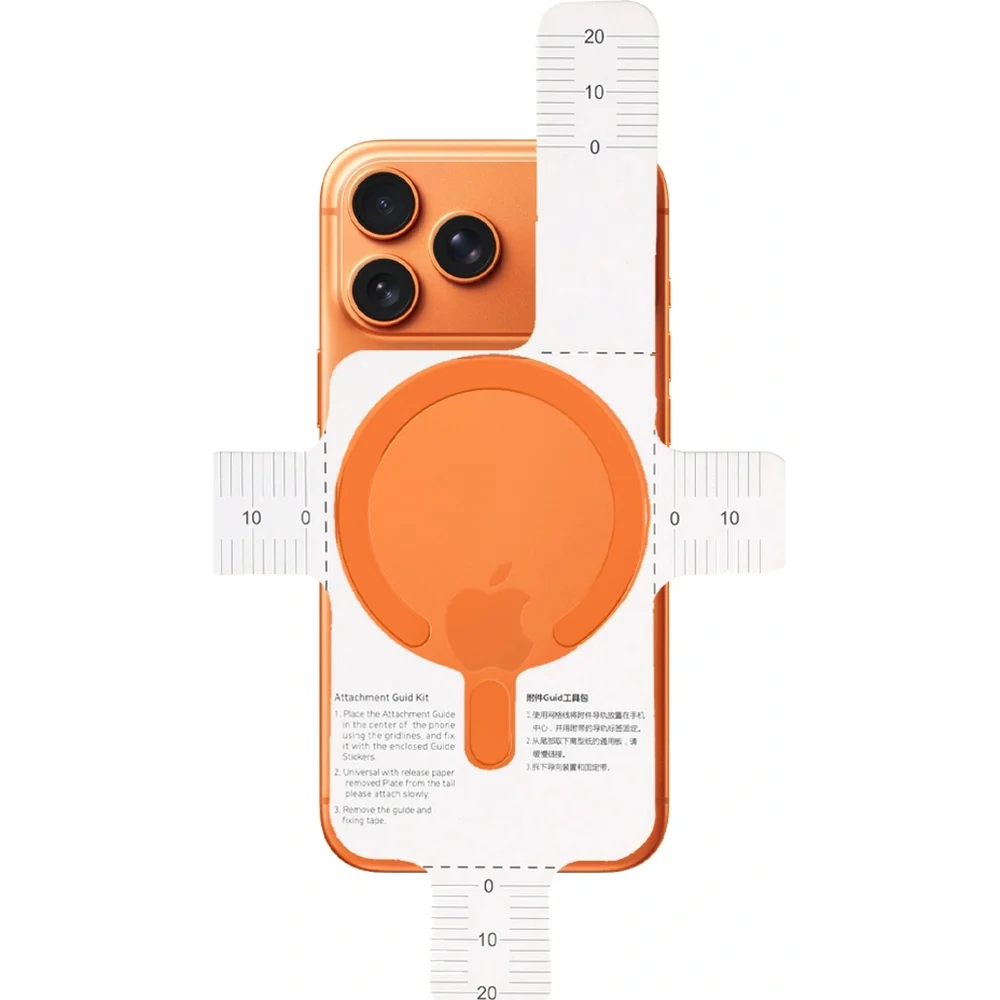 Magnetplatten Tech-Protect MMP-200 Magnetic MagSafe Ring für Hüllen ohne Magsafe, Orange - Image 2