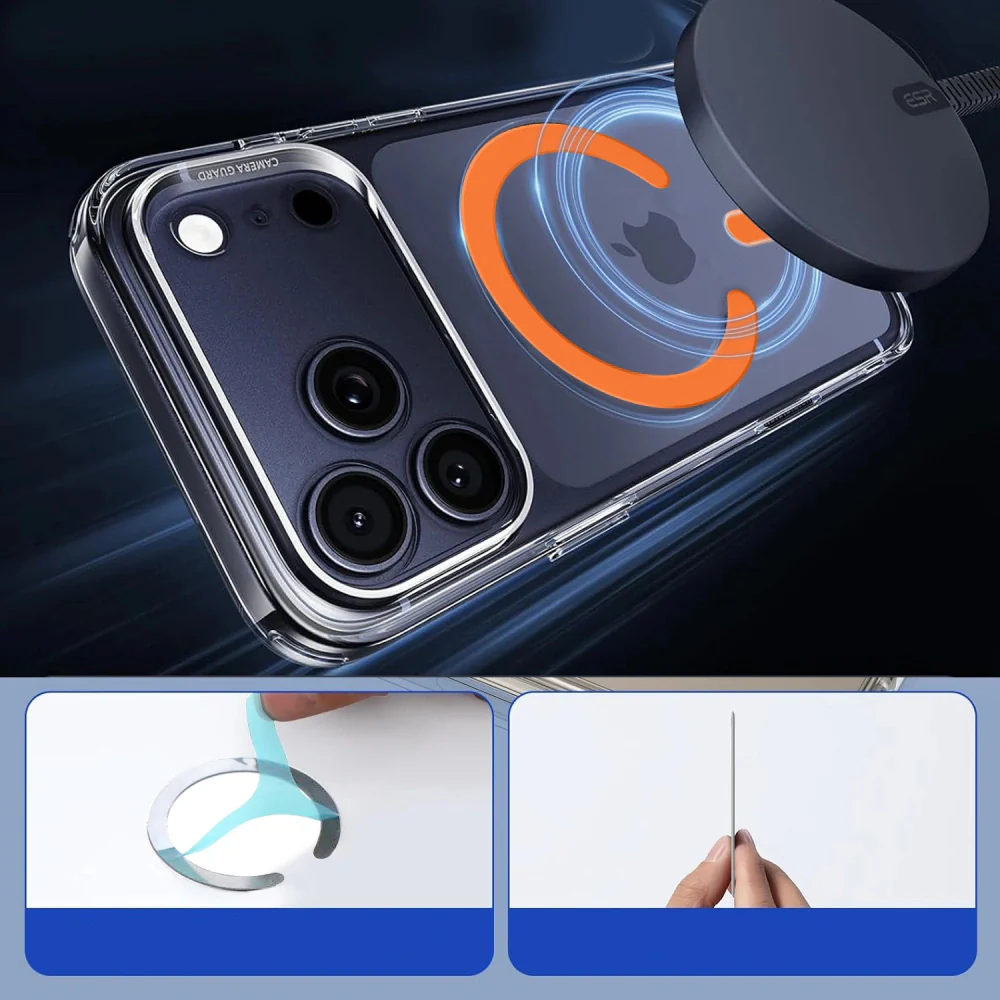 Magnetplatten Tech-Protect MMP-200 Magnetic MagSafe Ring für Hüllen ohne Magsafe, Orange - Image 7