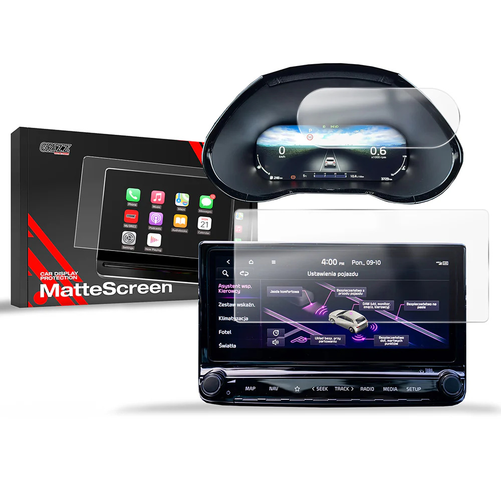 Matte Autodisplayfolie 2in1 für Kia ProCeed (2024-2025), Grizz Protector