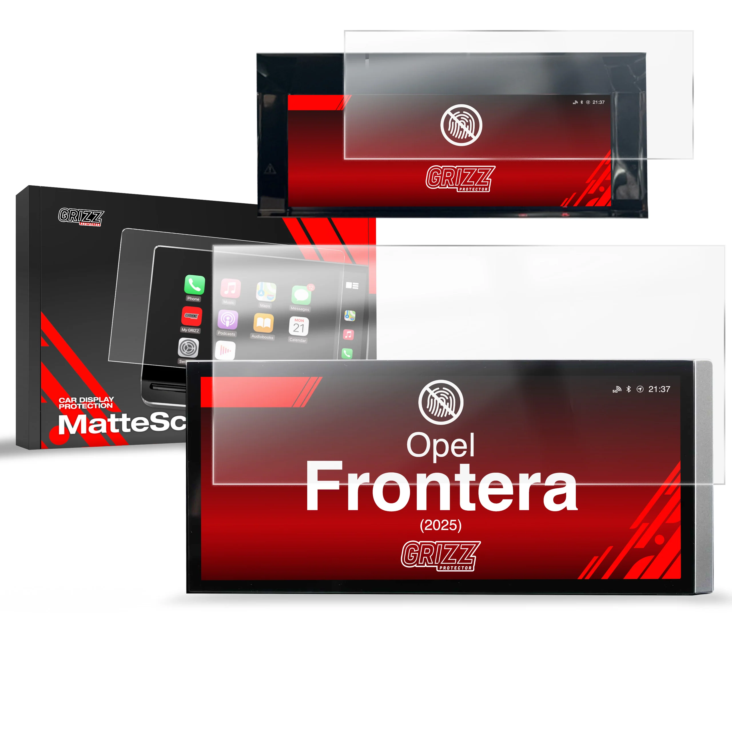 Matte Autodisplayfolie 2in1 für Opel Frontera (2025), Grizz Protector