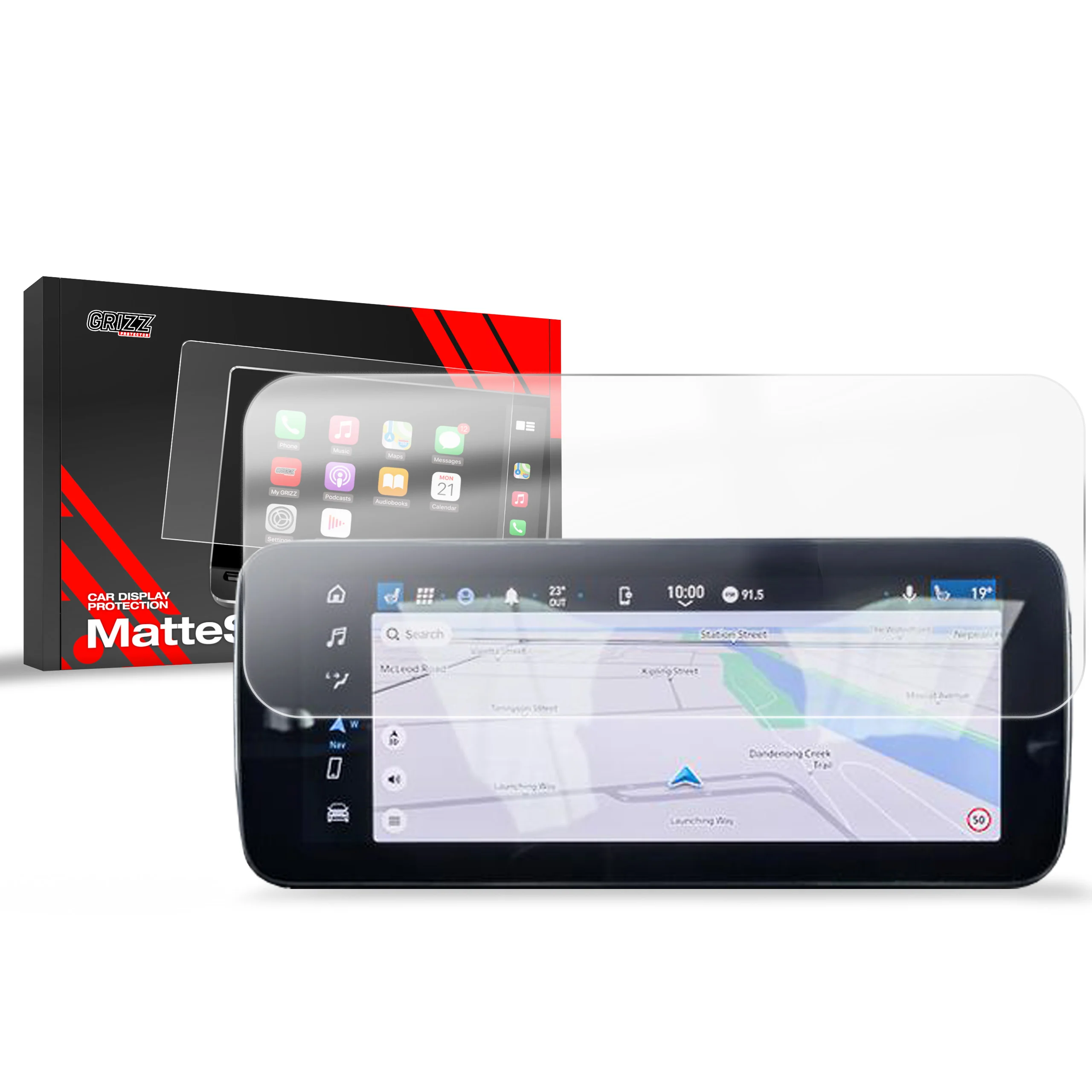 Matte Autodisplayfolie für Abarth 500e 12,3" (2023-2025), Grizz Protector - Image 8