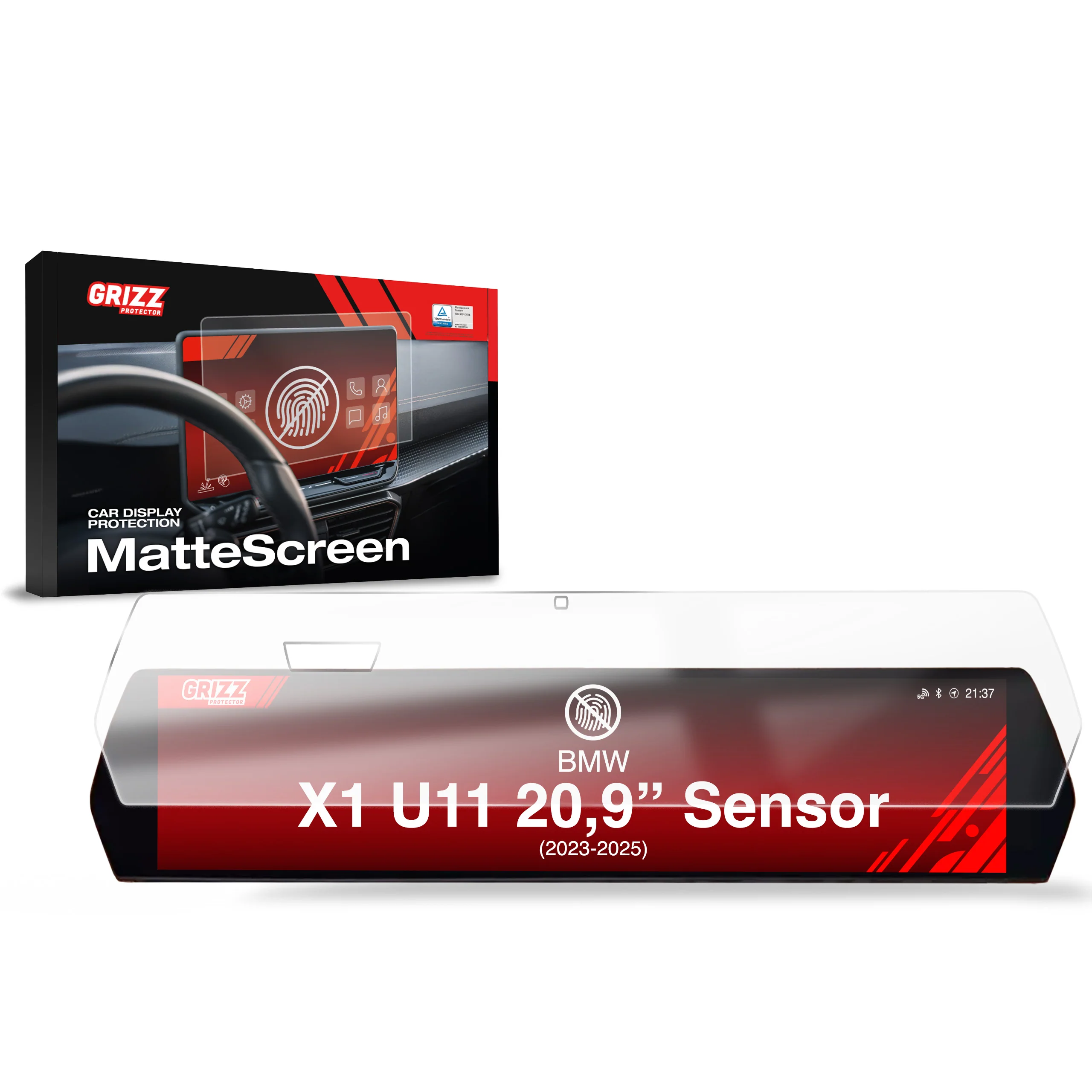 Matte Autodisplayfolie für BMW X1 U11 Sensor (2023-2025), Grizz Protector